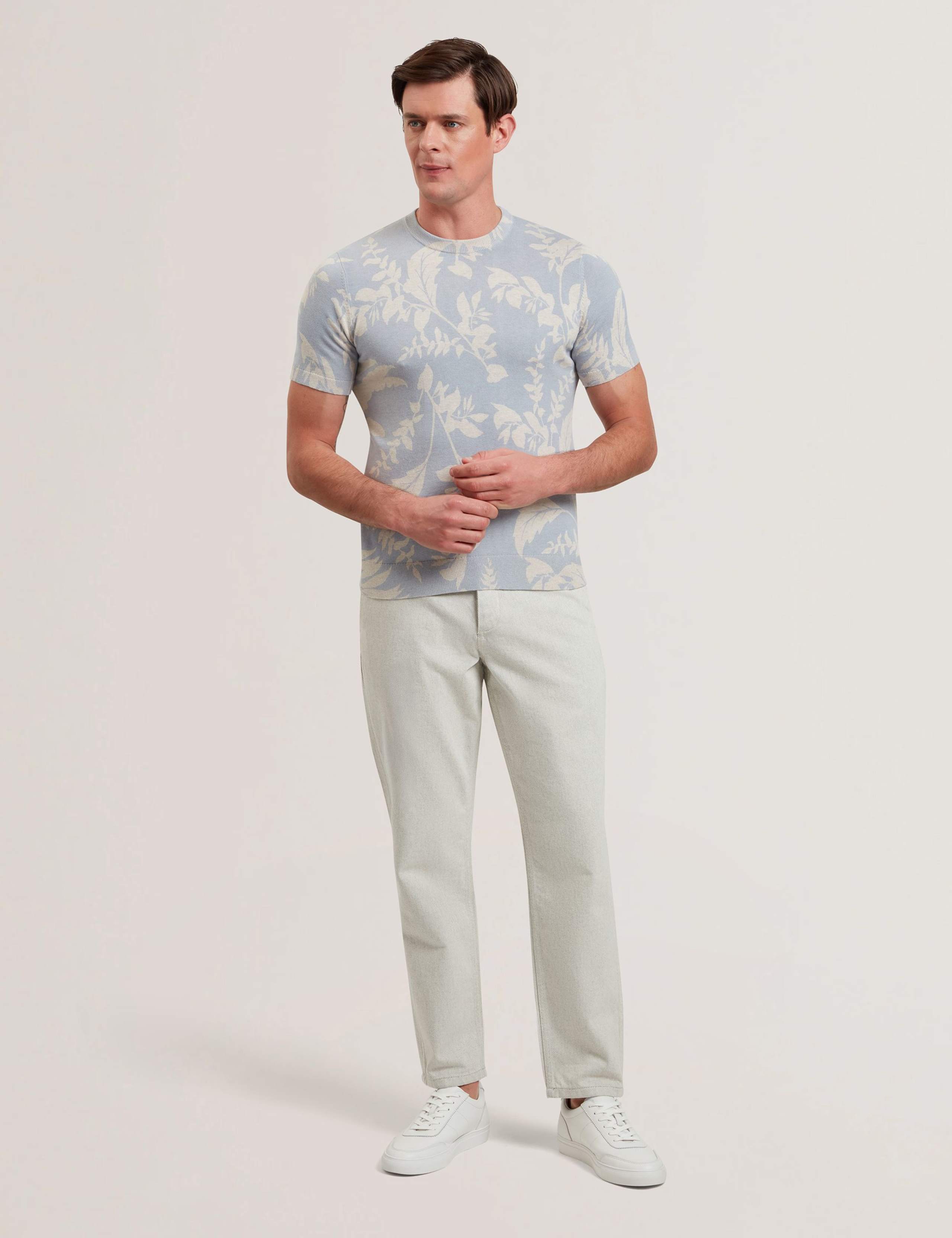 Pure Cotton Floral Print T-Shirt 4 of 6