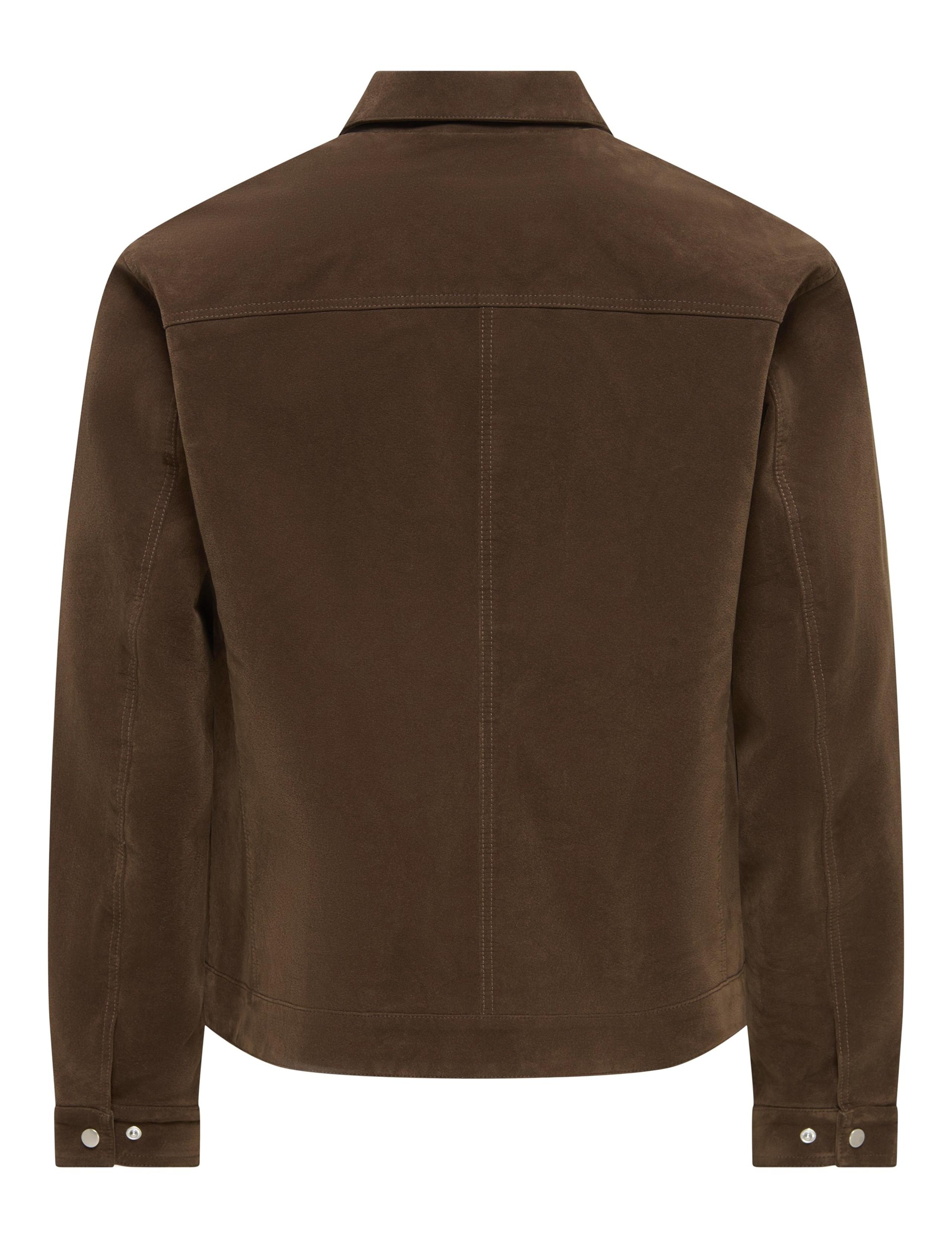 Faux Suede Utility Jacket 2 of 3