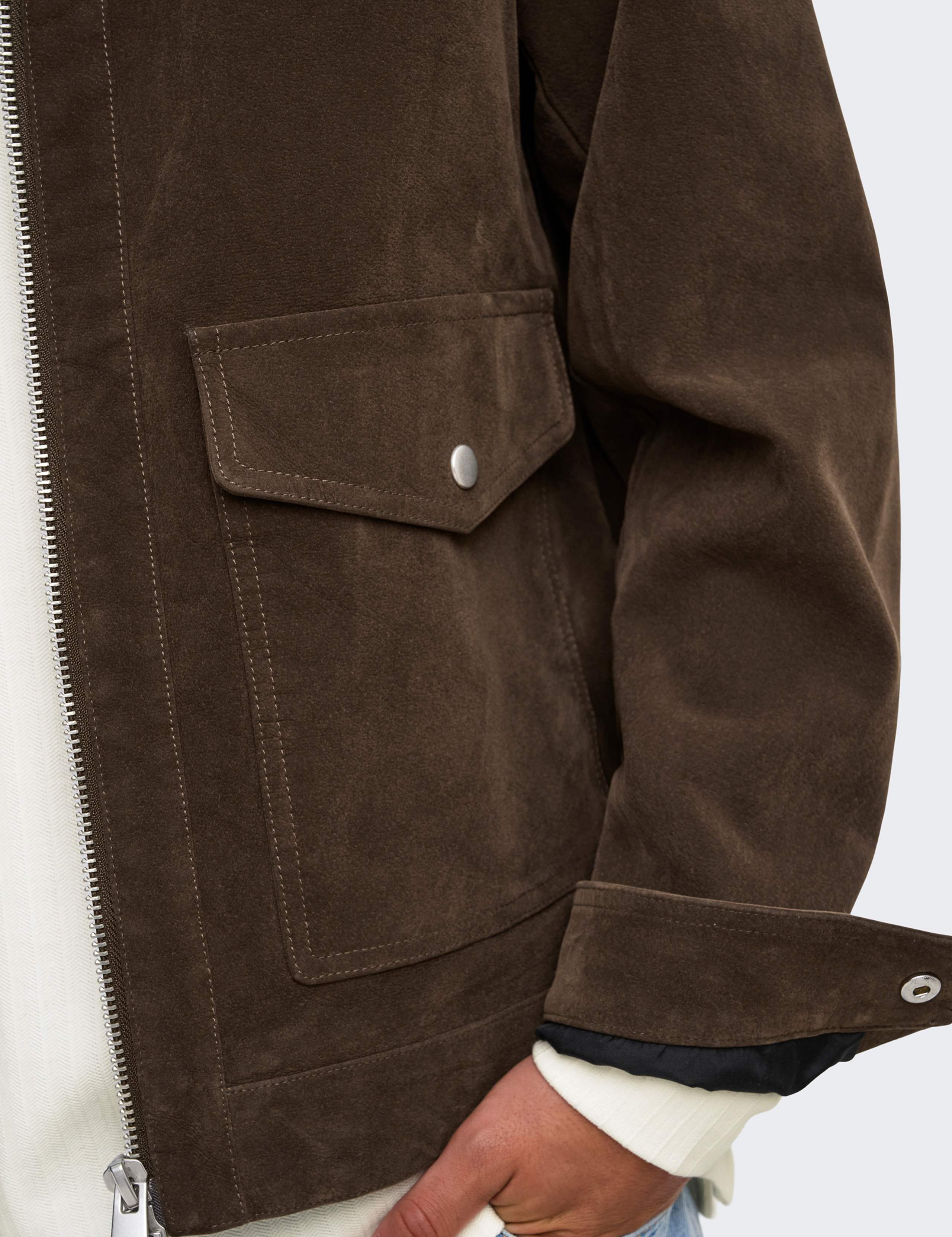 Faux Suede Utility Jacket 4 of 7