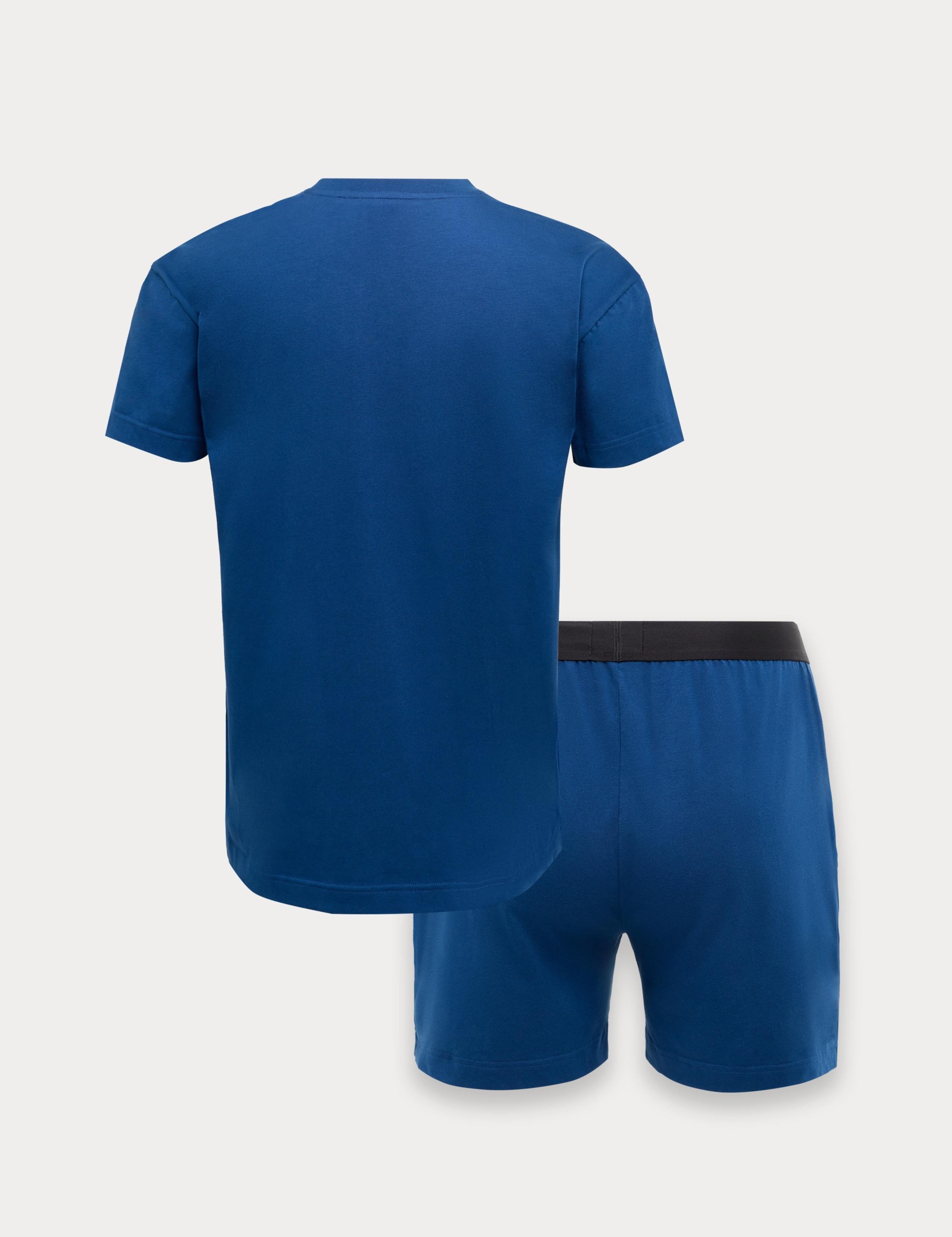 Cotton Rich Stretch Jersey Pyjama Set 3 of 4