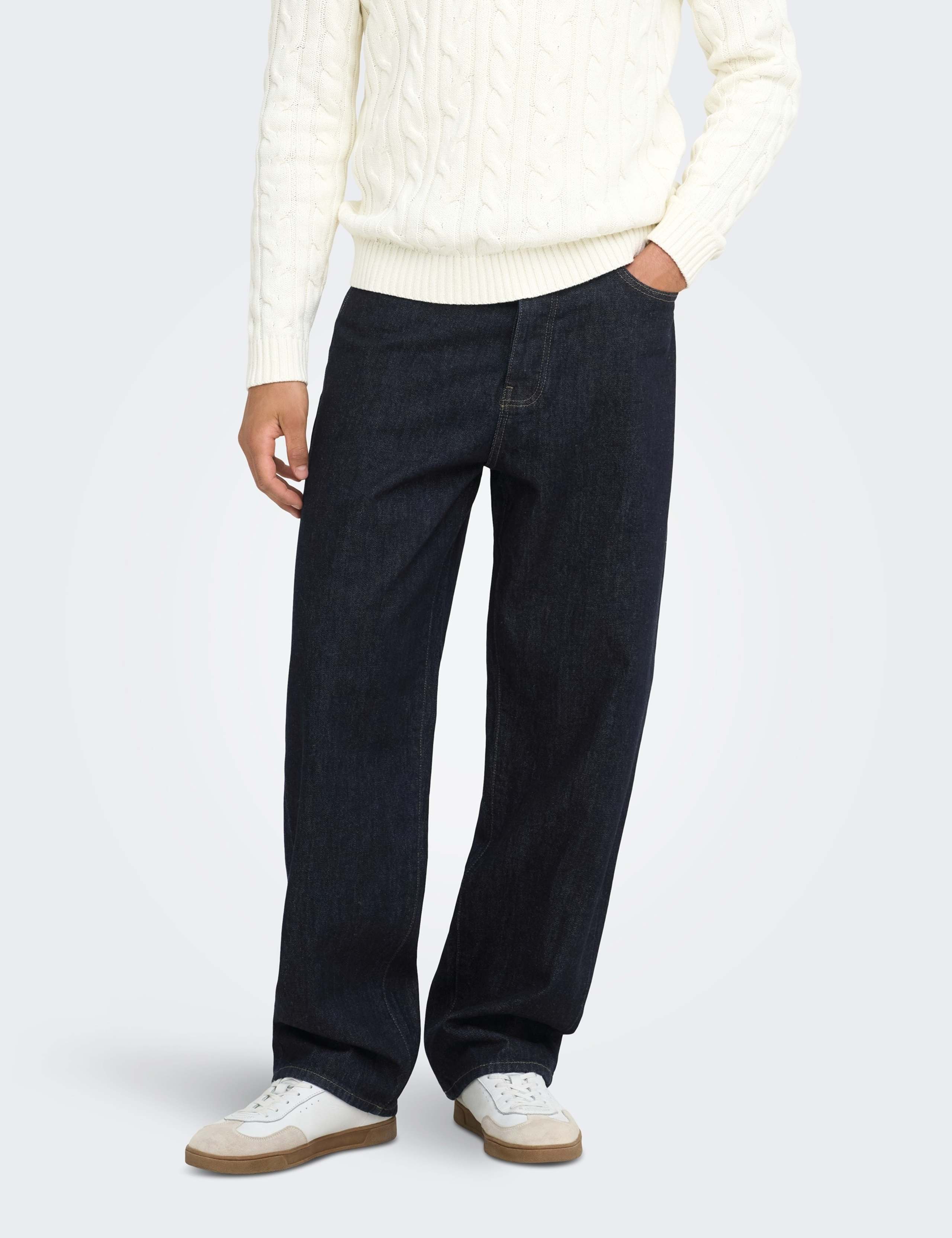 Denim Loose Fit Straight Leg Jeans 2 of 7