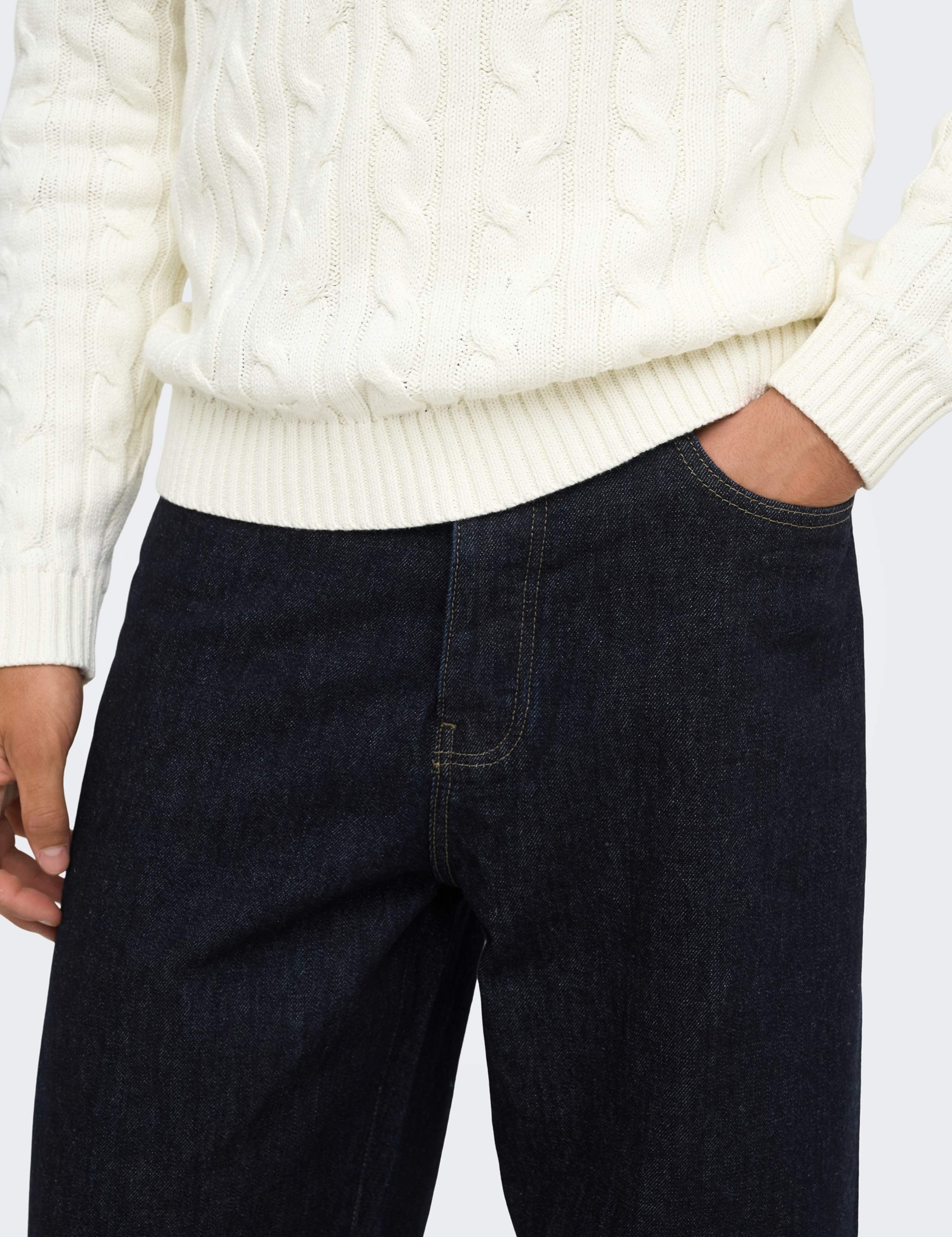 Denim Loose Fit Straight Leg Jeans 4 of 7