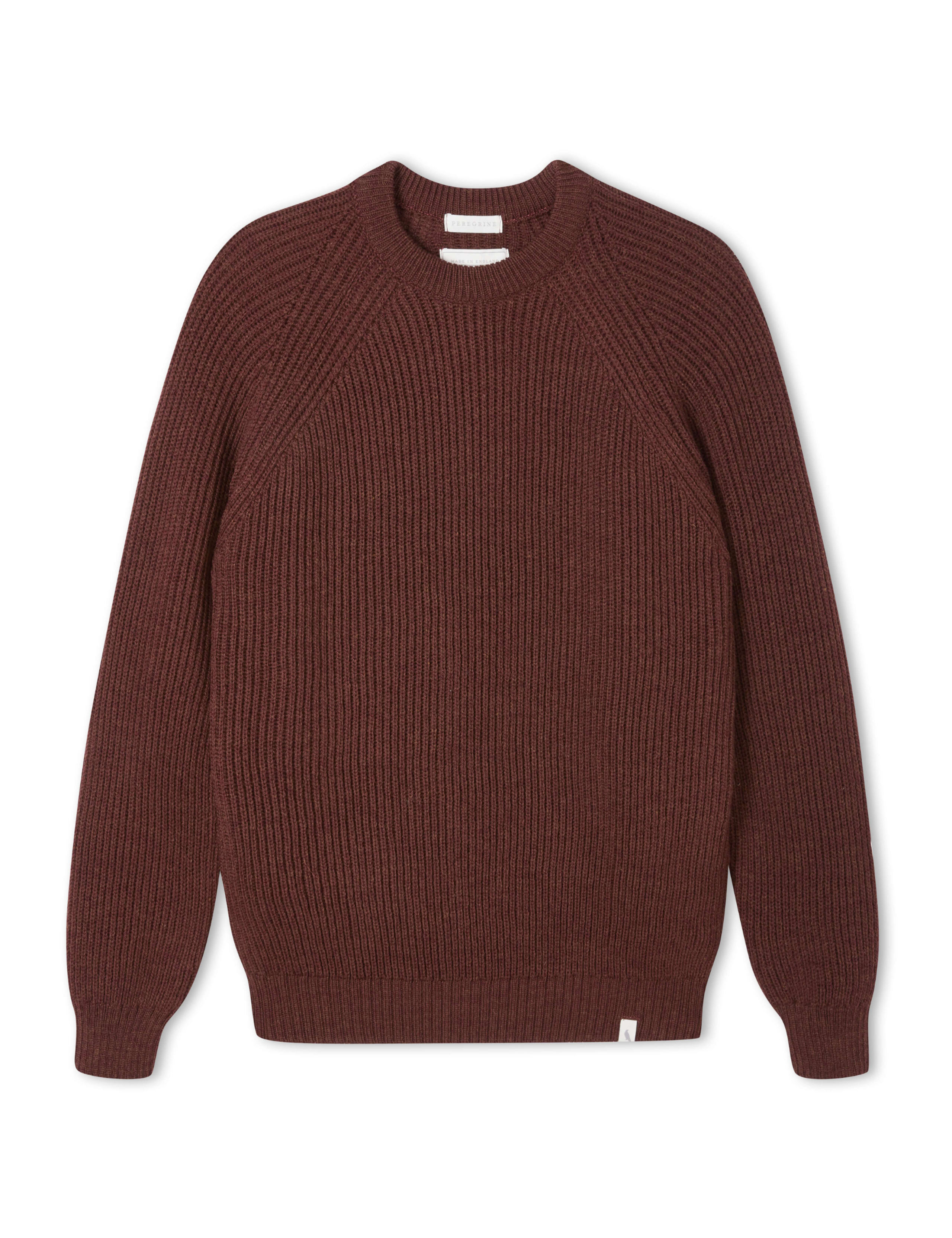 Pure Merino Wool Textured Crew Neck Jumper 1 of 6