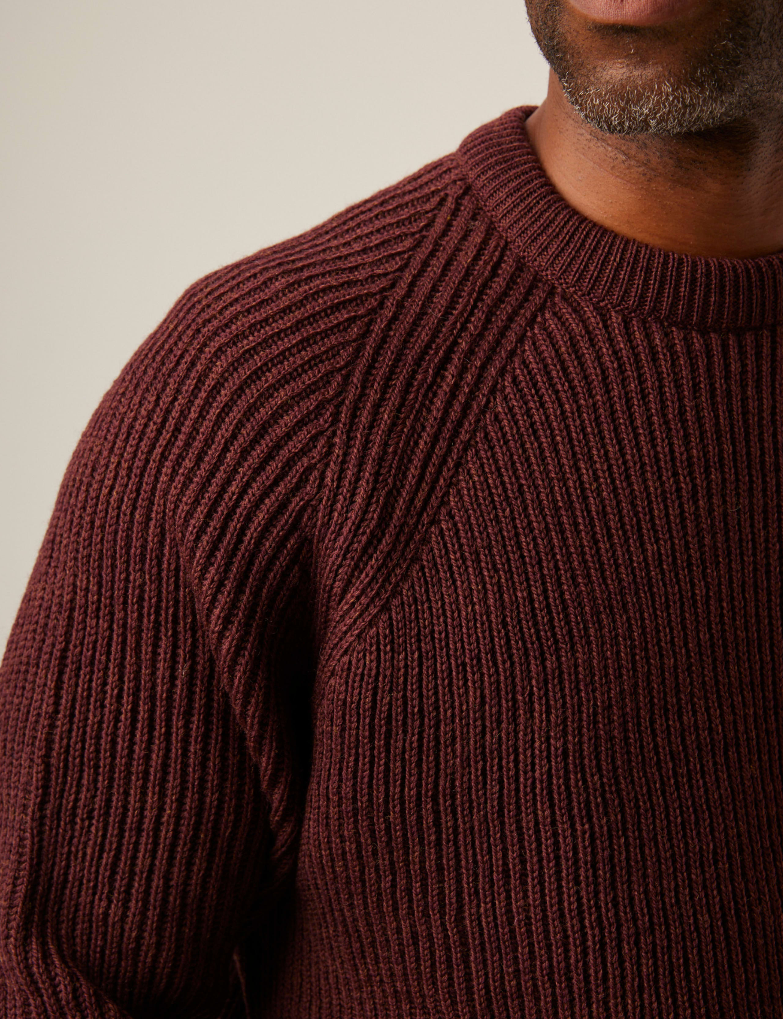 Pure Merino Wool Textured Crew Neck Jumper 3 of 6