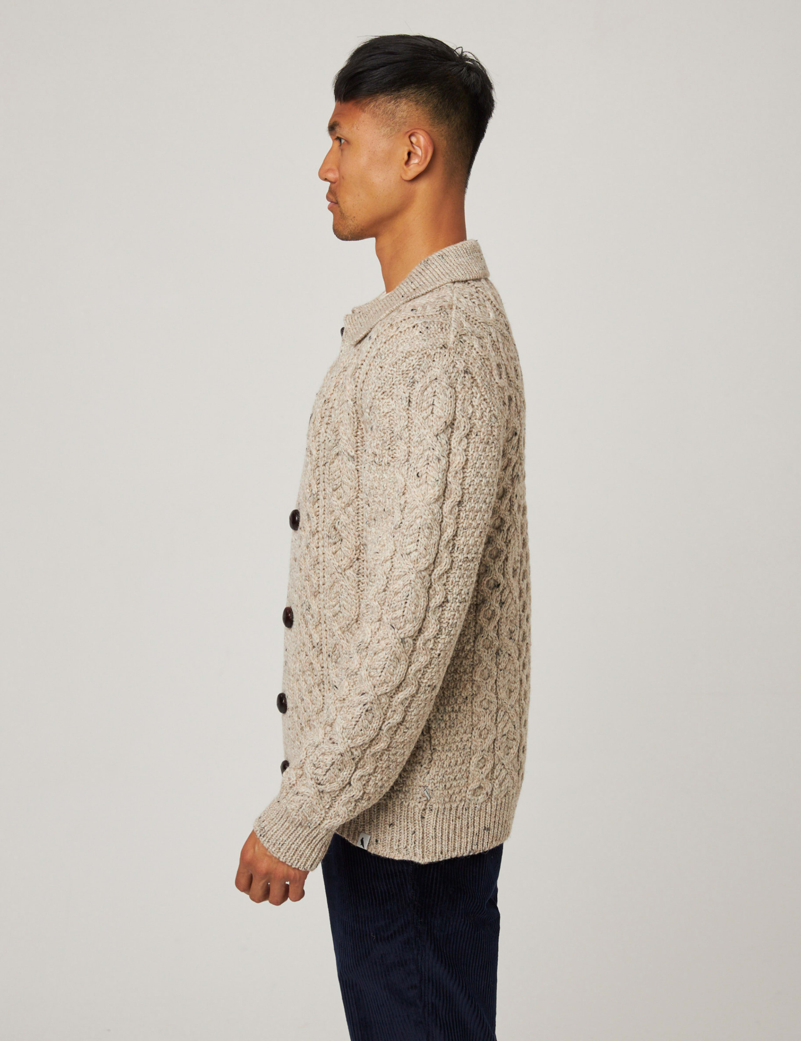 Pure Wool Cable Knit Cardigan 4 of 5