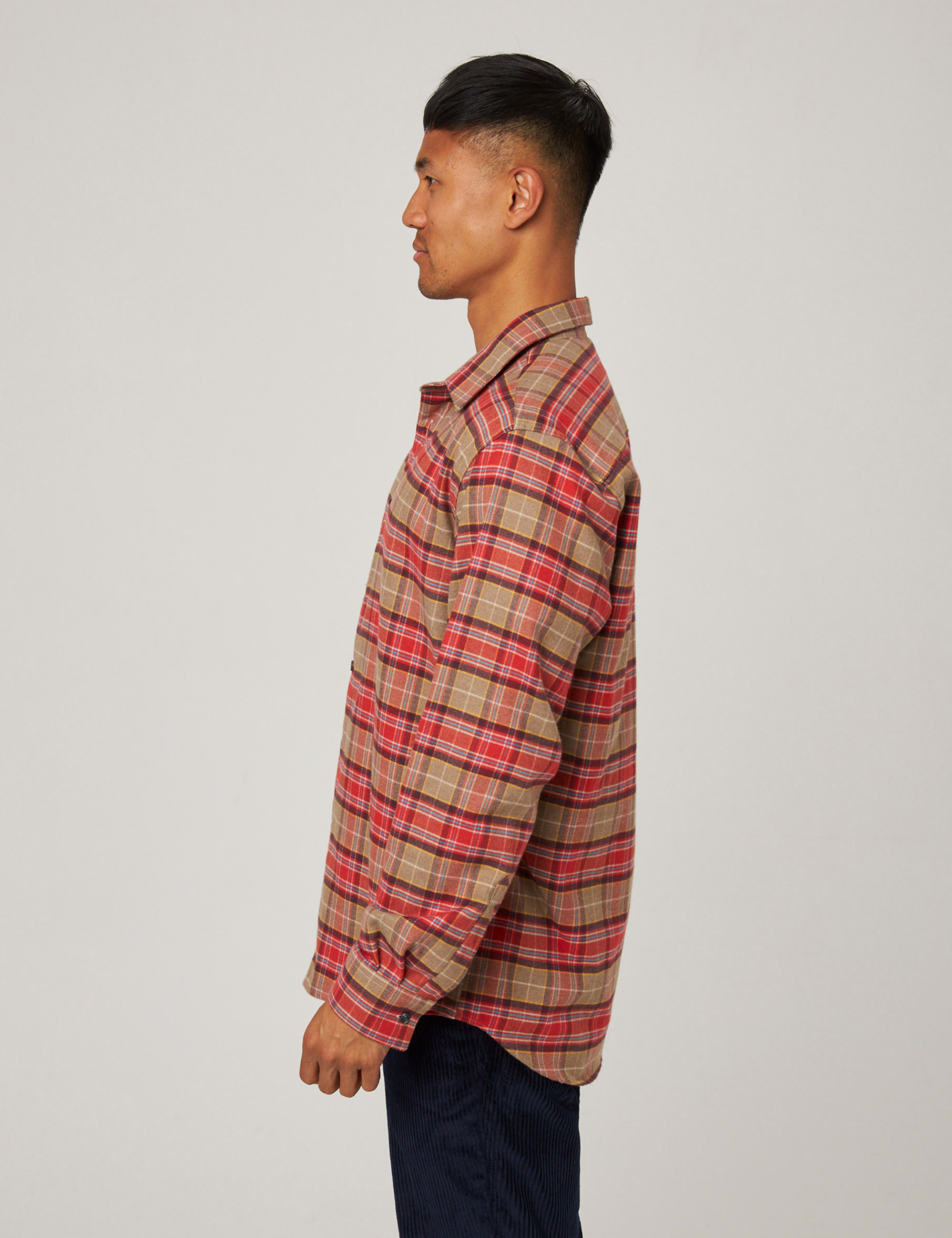 Pure Cotton Checked Flannel Shirt 3 of 5