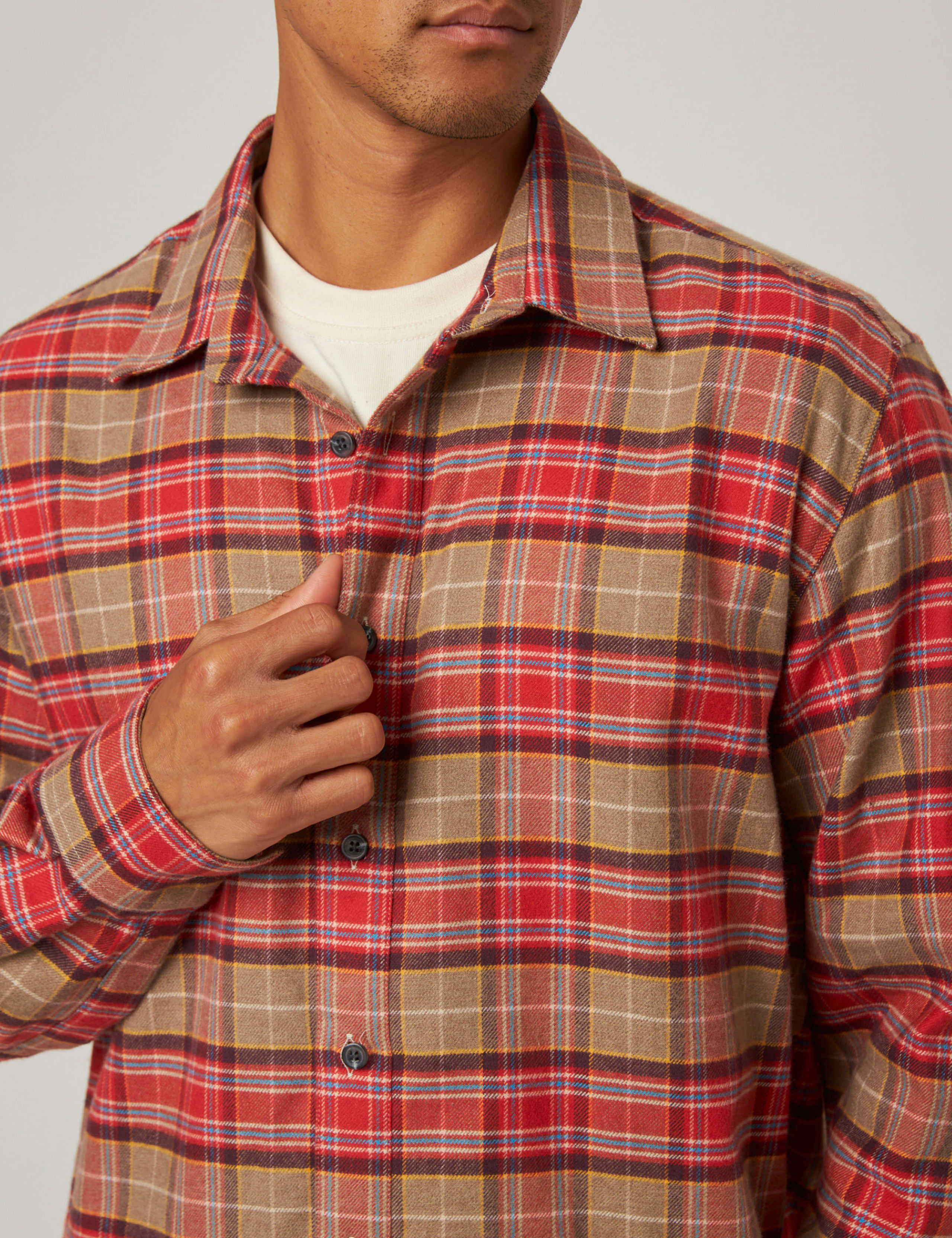 Pure Cotton Checked Flannel Shirt 5 of 5