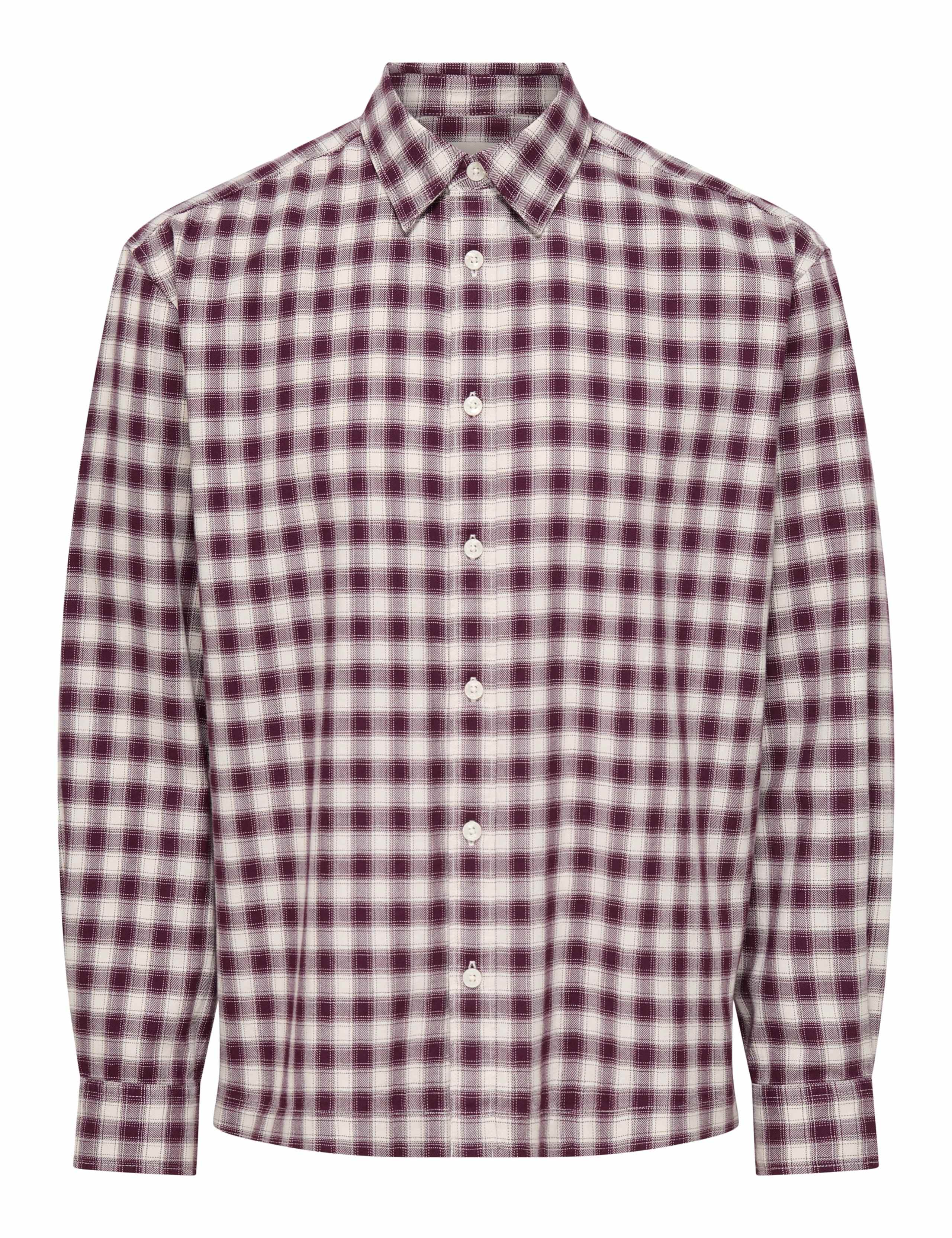Regular Fit Brushed Cotton Checked Shirt 5 of 6