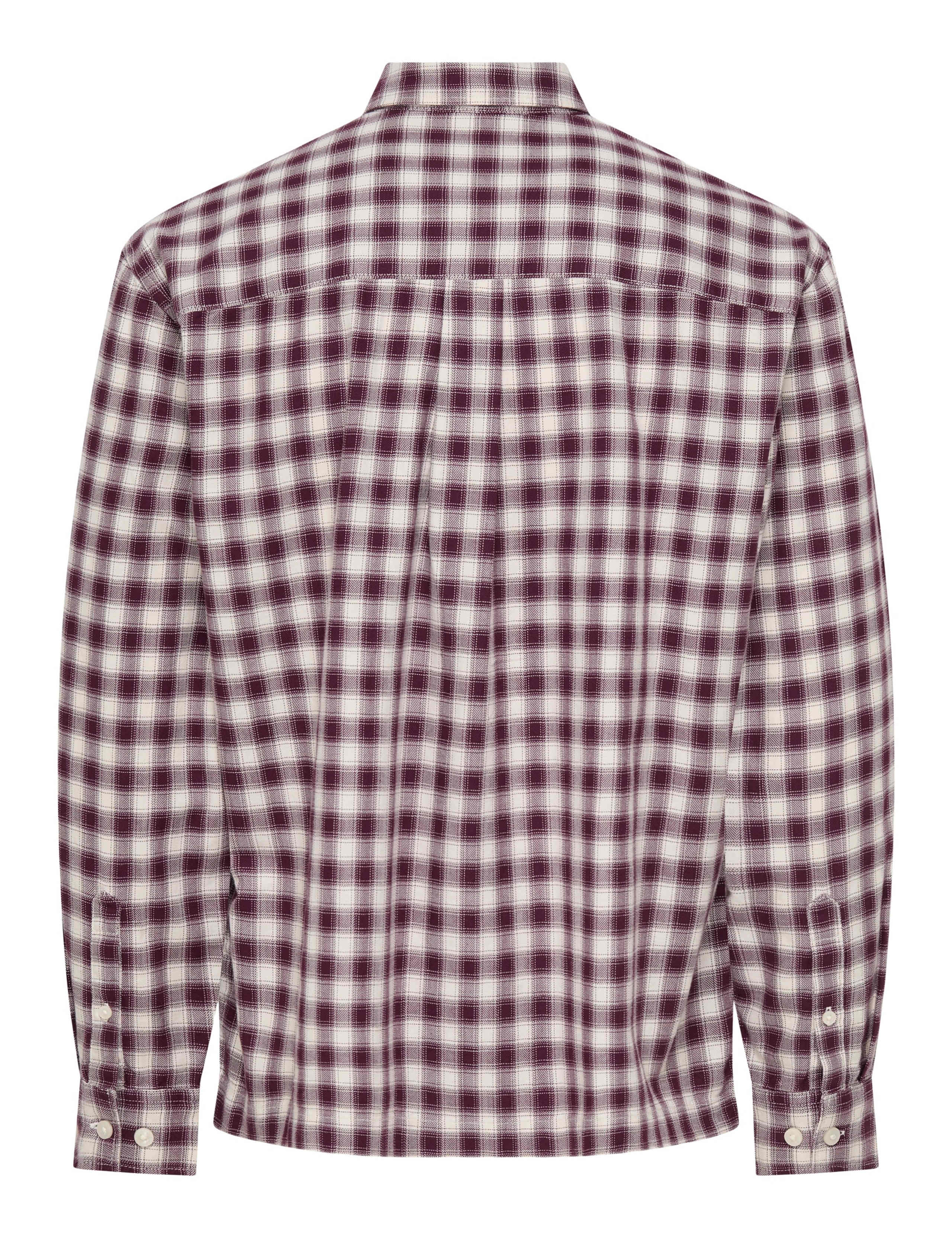 Regular Fit Brushed Cotton Checked Shirt 6 of 6