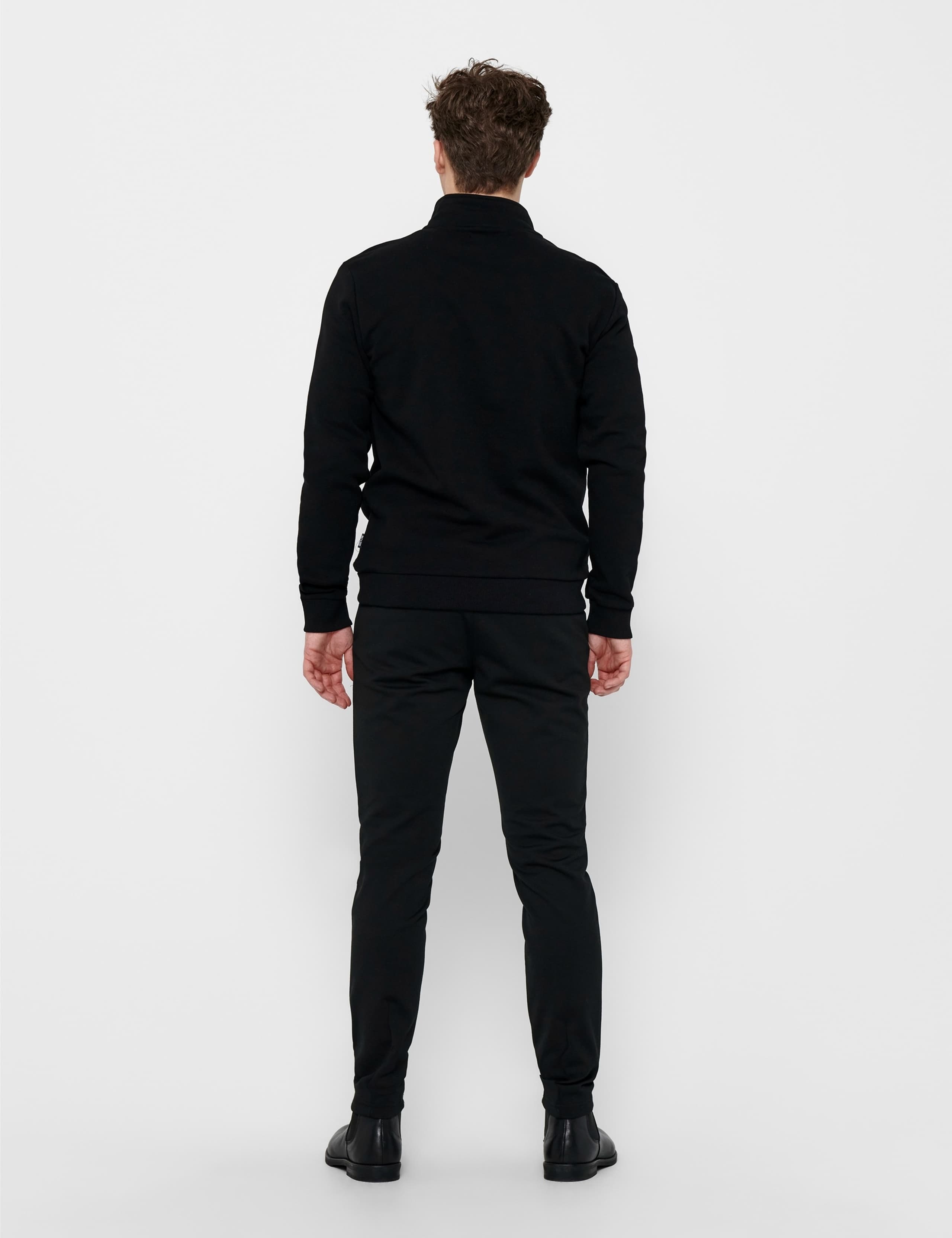 Brushed Cotton Rich Half Zip Sweatshirt 3 of 8
