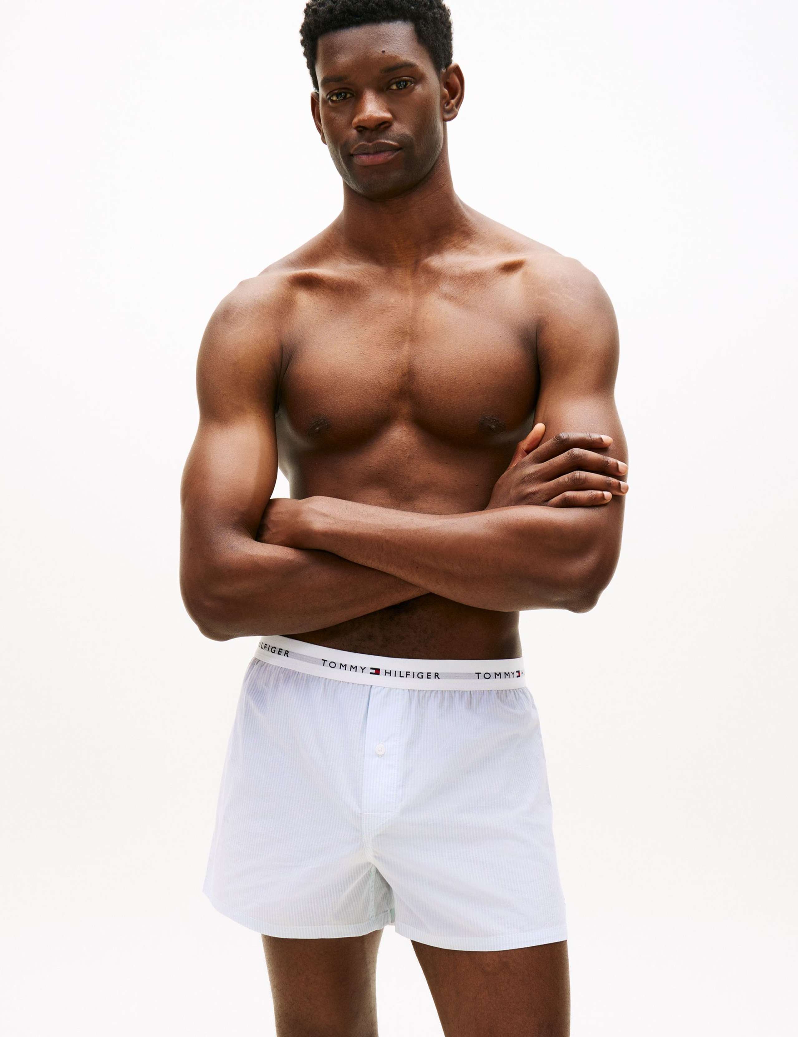 2 Pack Pure Cotton Striped Woven Boxers 3 of 5