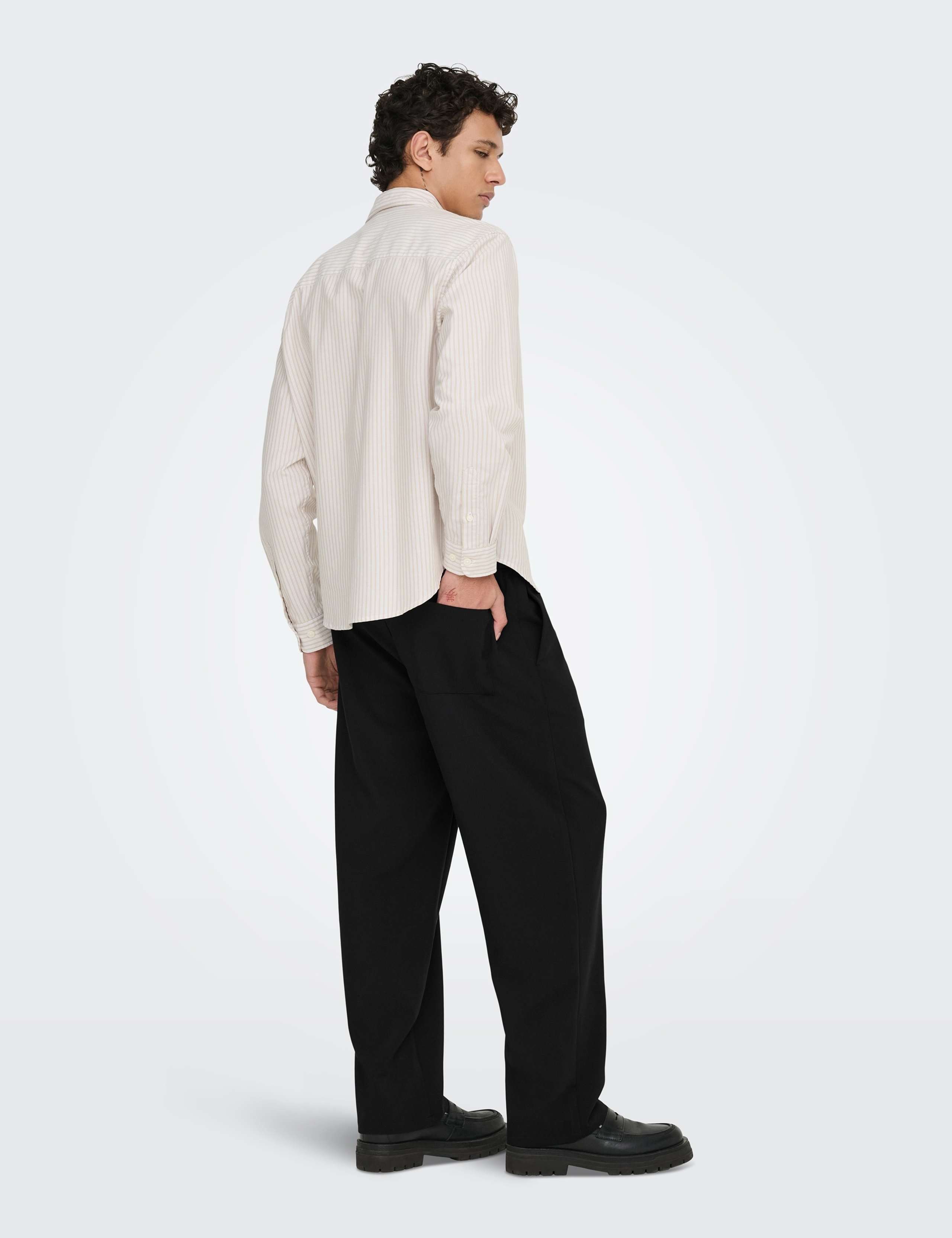 Loose Fit Elasticated Waist Drawstring Trousers 3 of 7