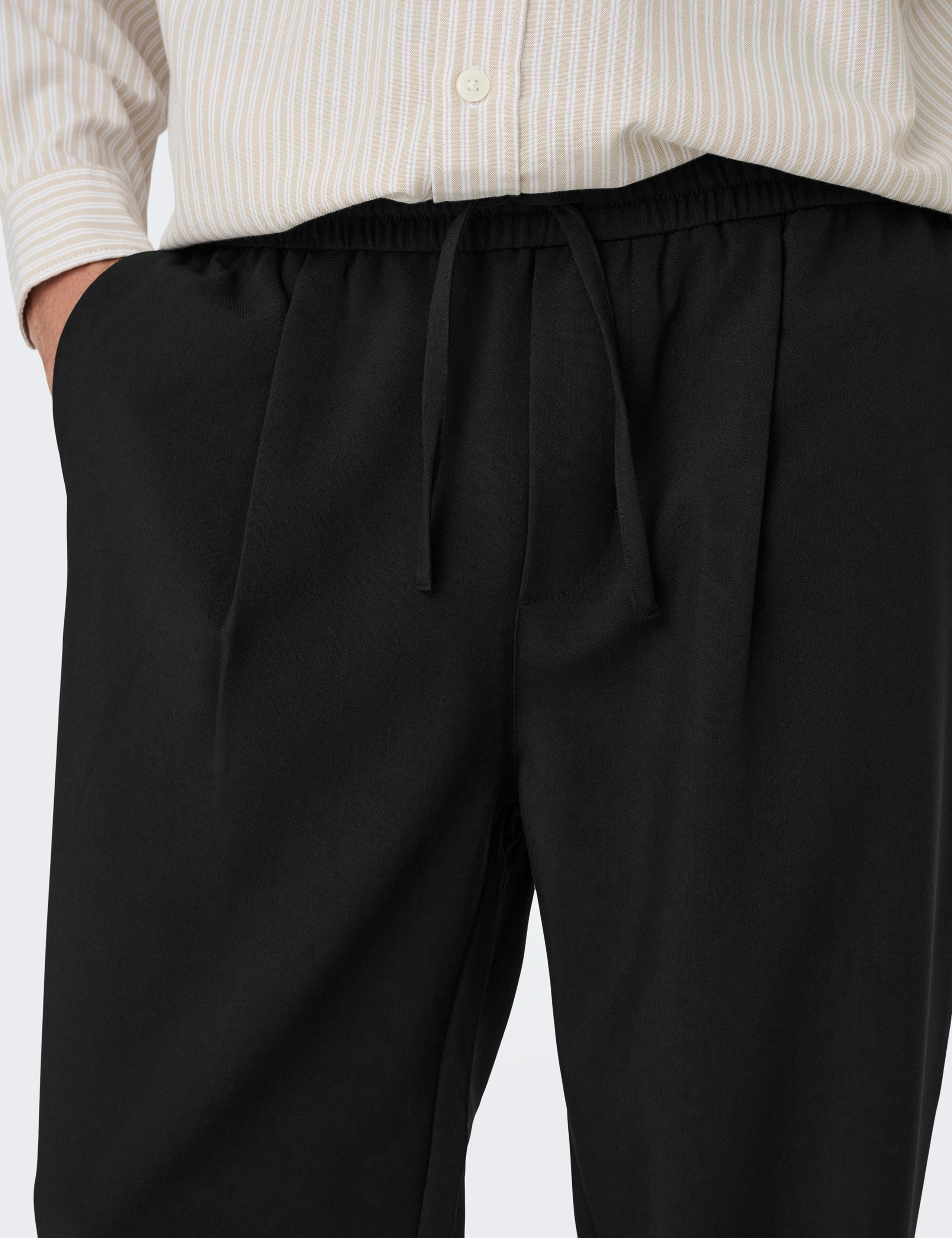 Loose Fit Elasticated Waist Drawstring Trousers 5 of 7