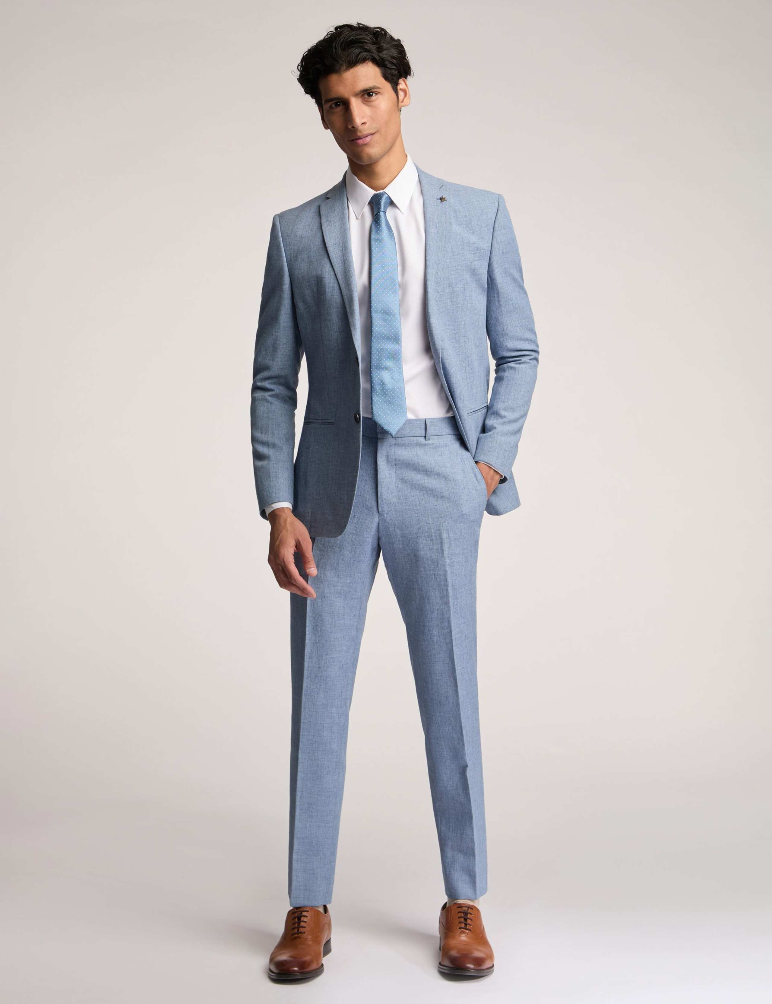 Slim Fit Linen Rich Jacket 2 of 6