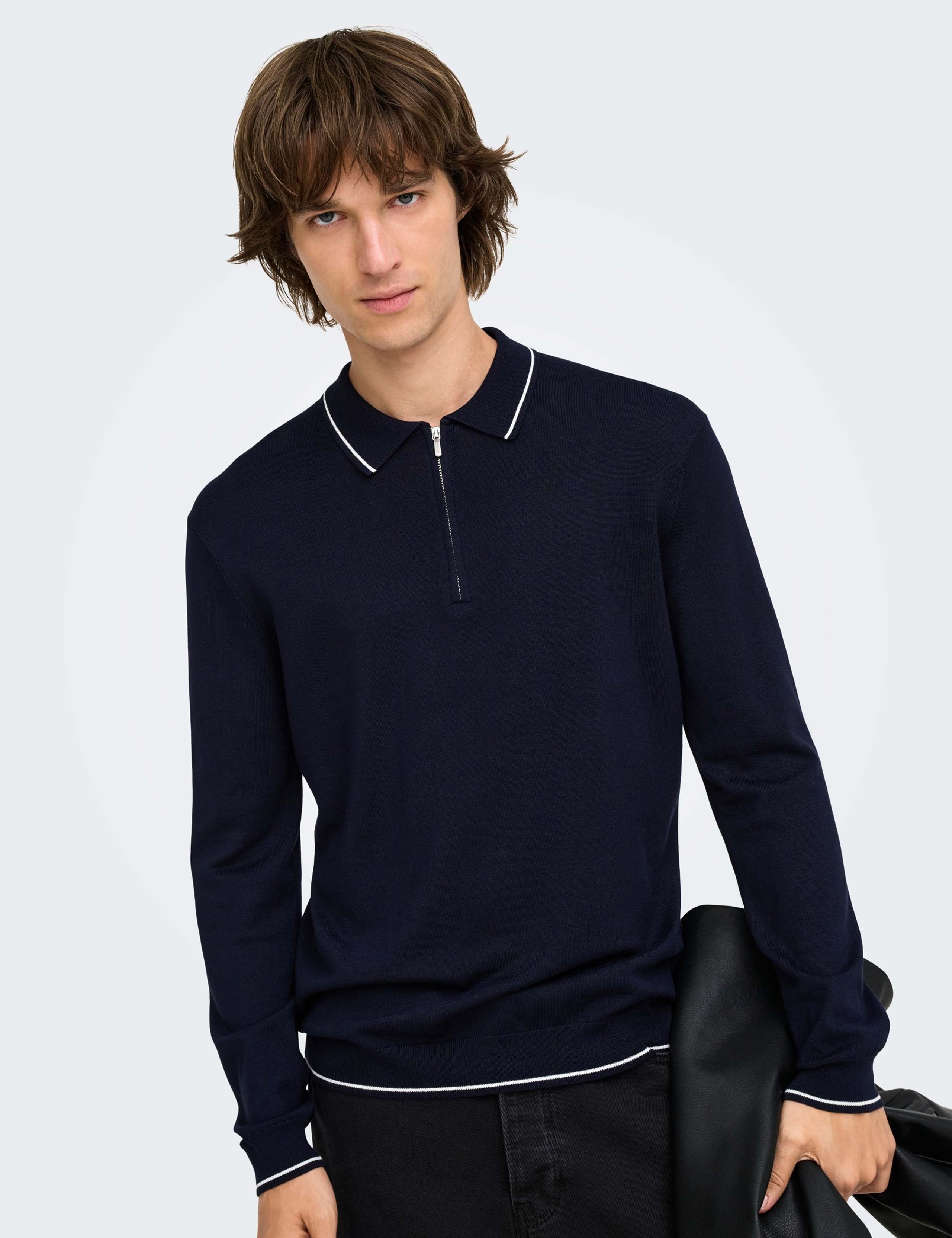 Tipped Half Zip Jumper 1 of 6