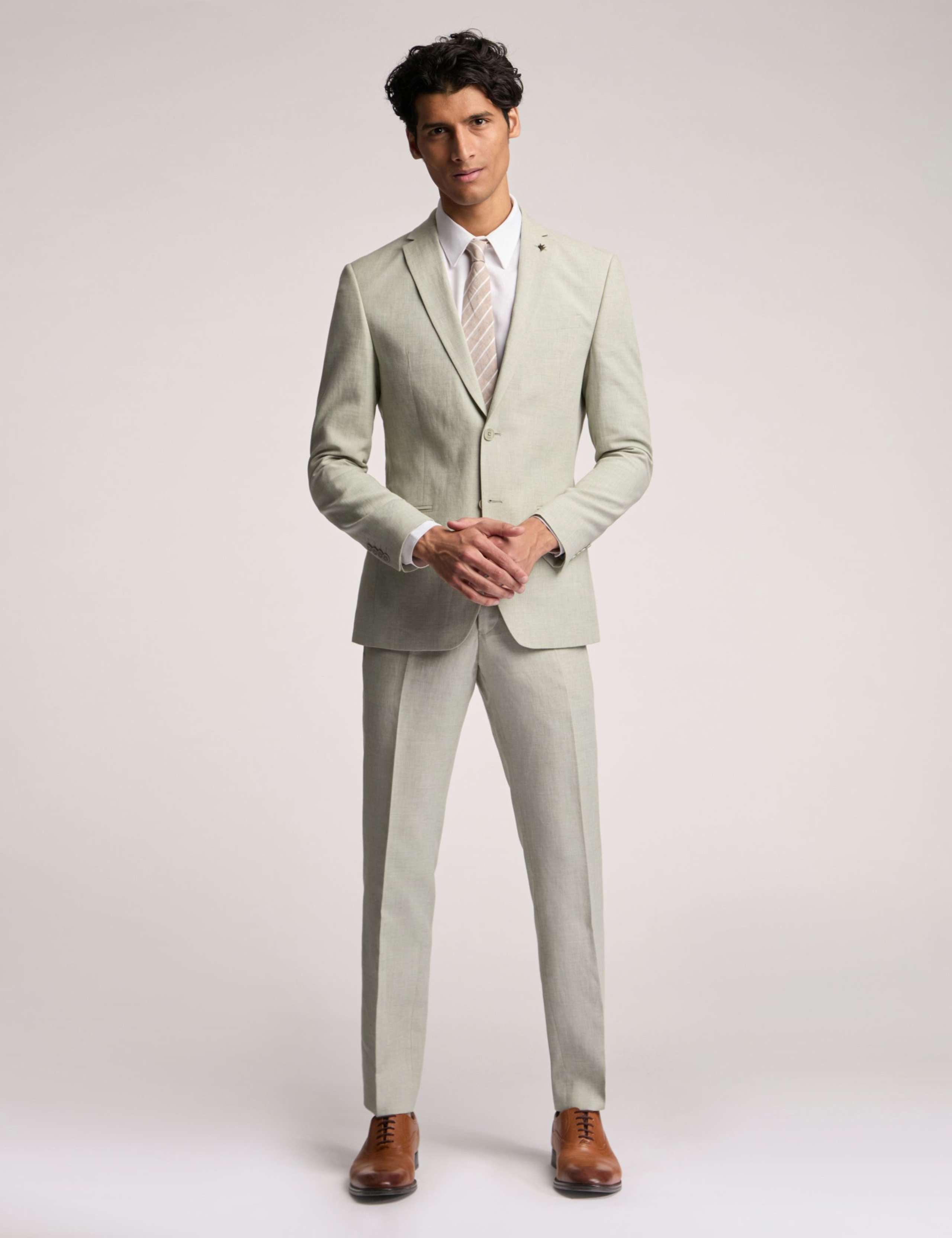 Slim Fit Linen Rich Suit Jacket 2 of 6