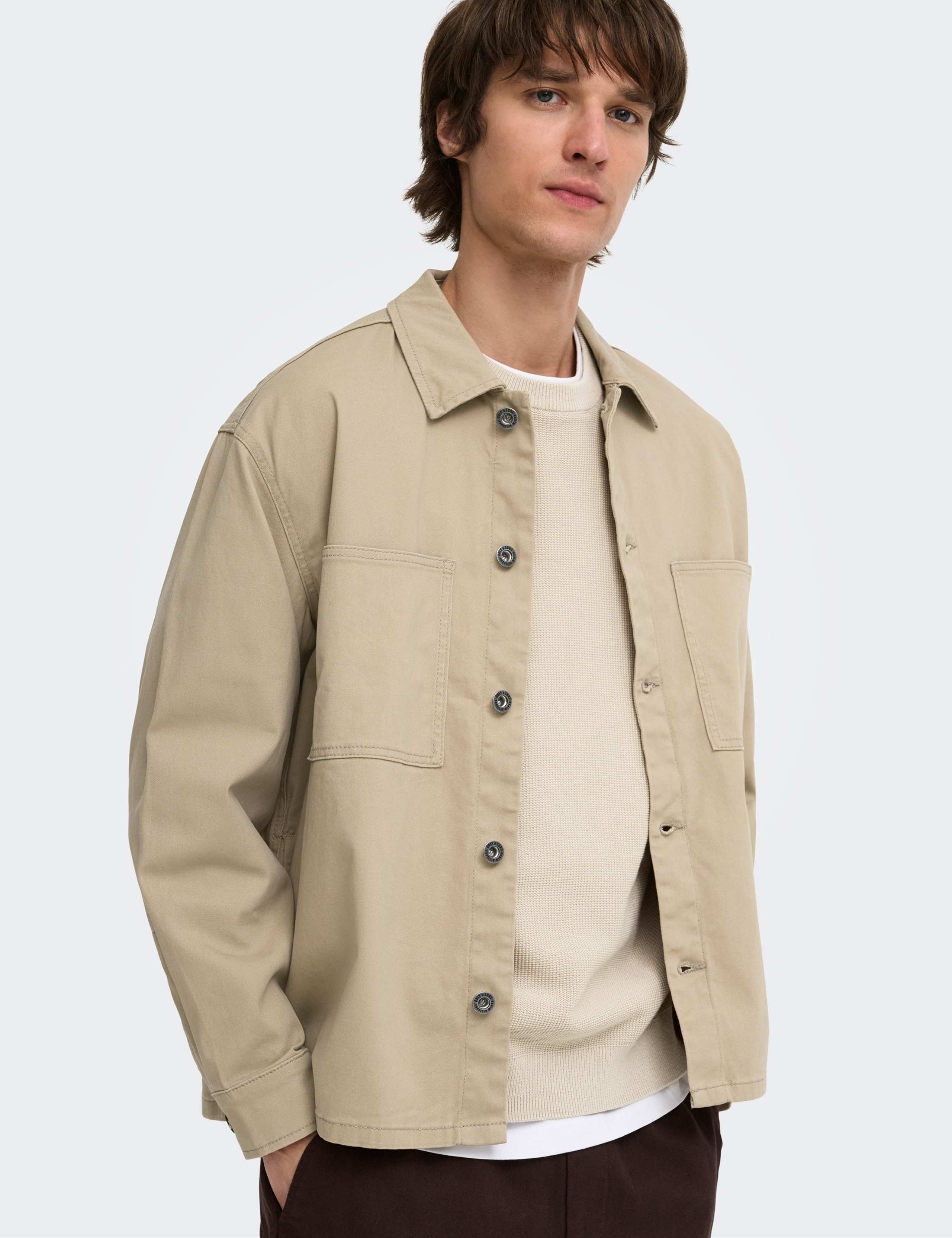 Cotton Rich Woven Relaxed Overshirt 4 of 8