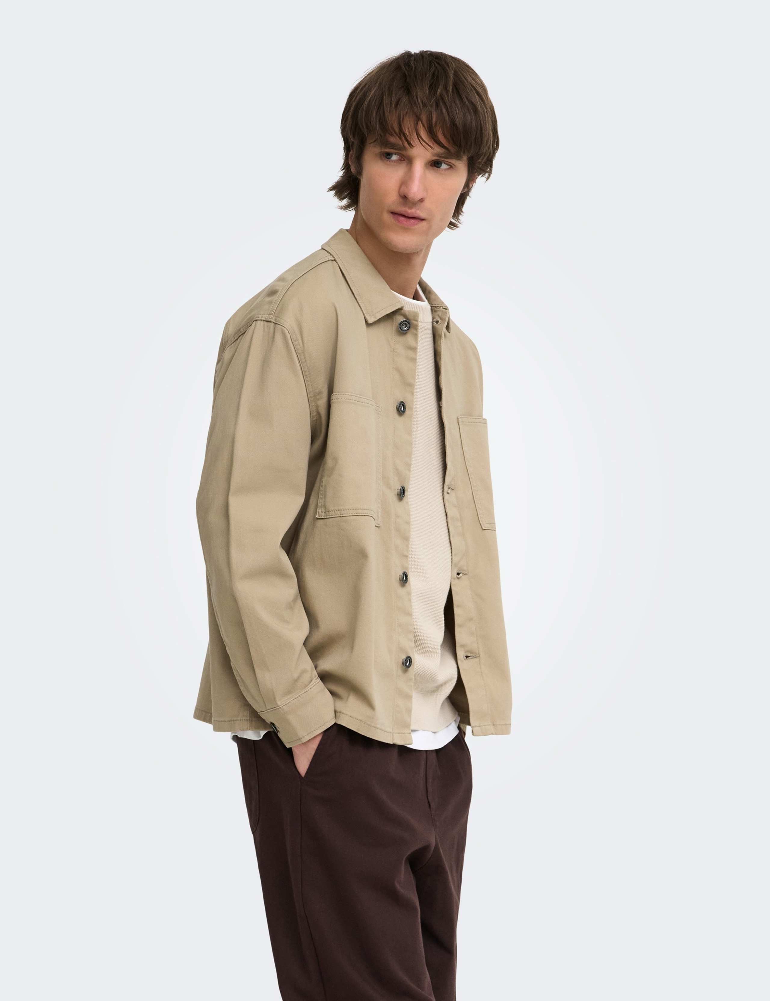Cotton Rich Woven Relaxed Overshirt 5 of 8