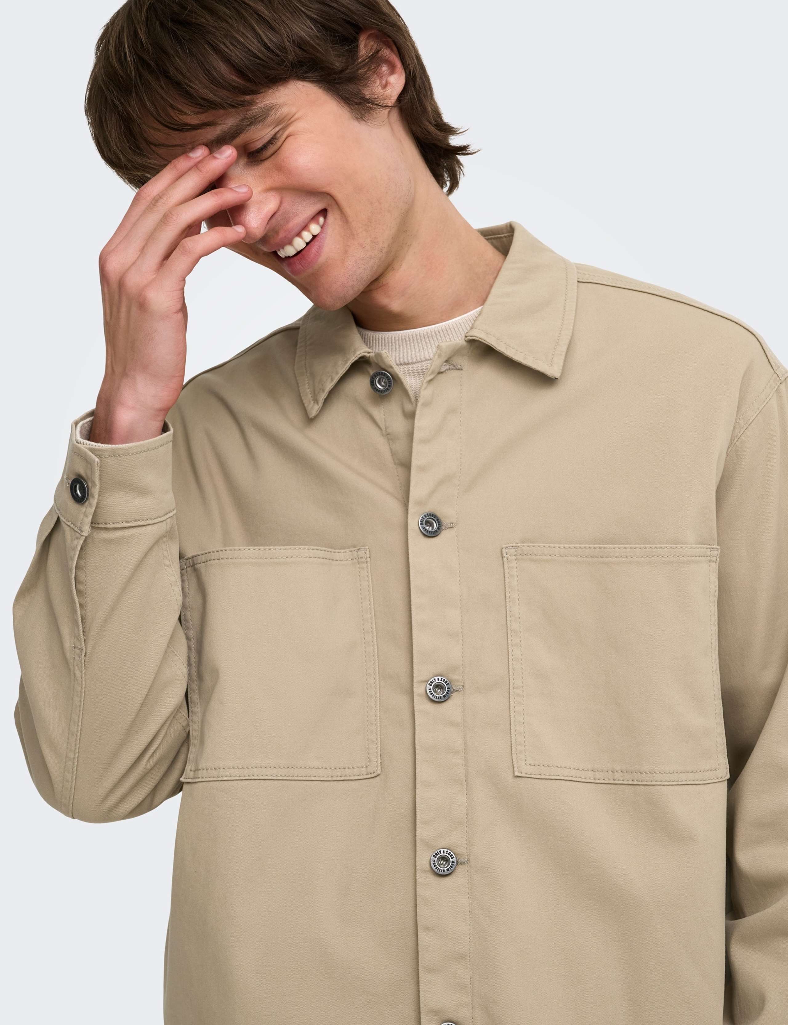 Cotton Rich Woven Relaxed Overshirt 6 of 8