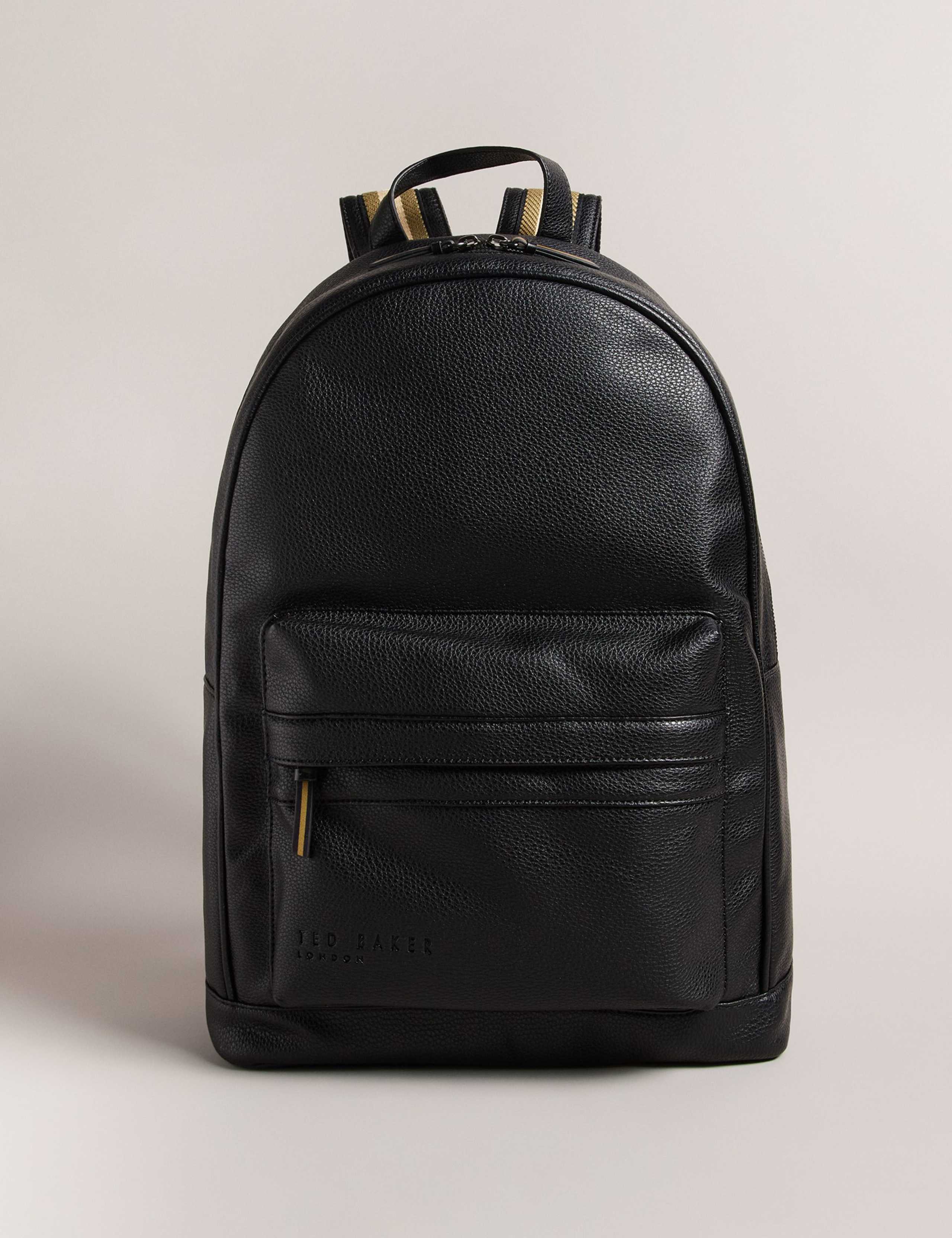 Faux Leather Pebble Grain Backpack 1 of 4