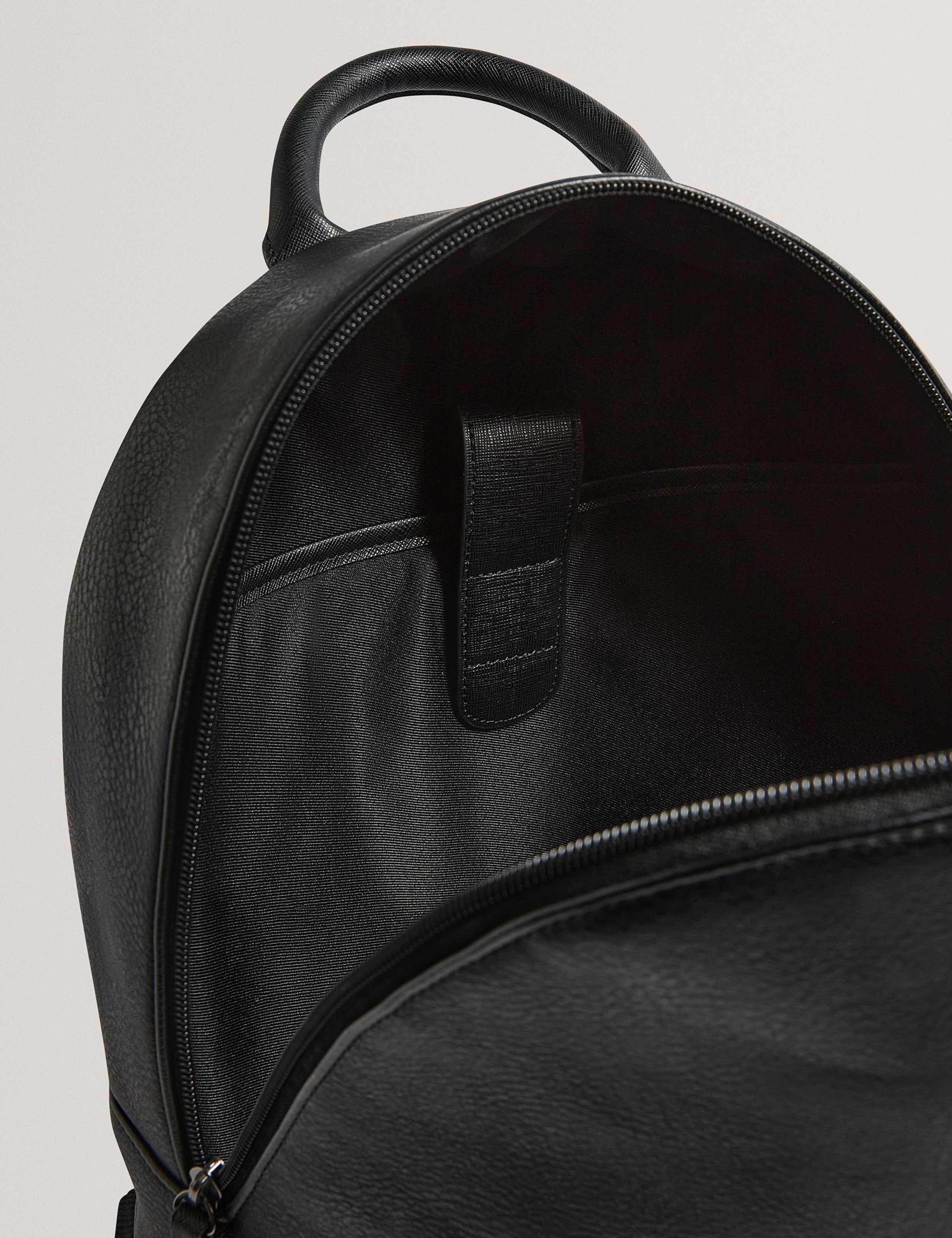 Faux Leather Checked Backpack 3 of 4