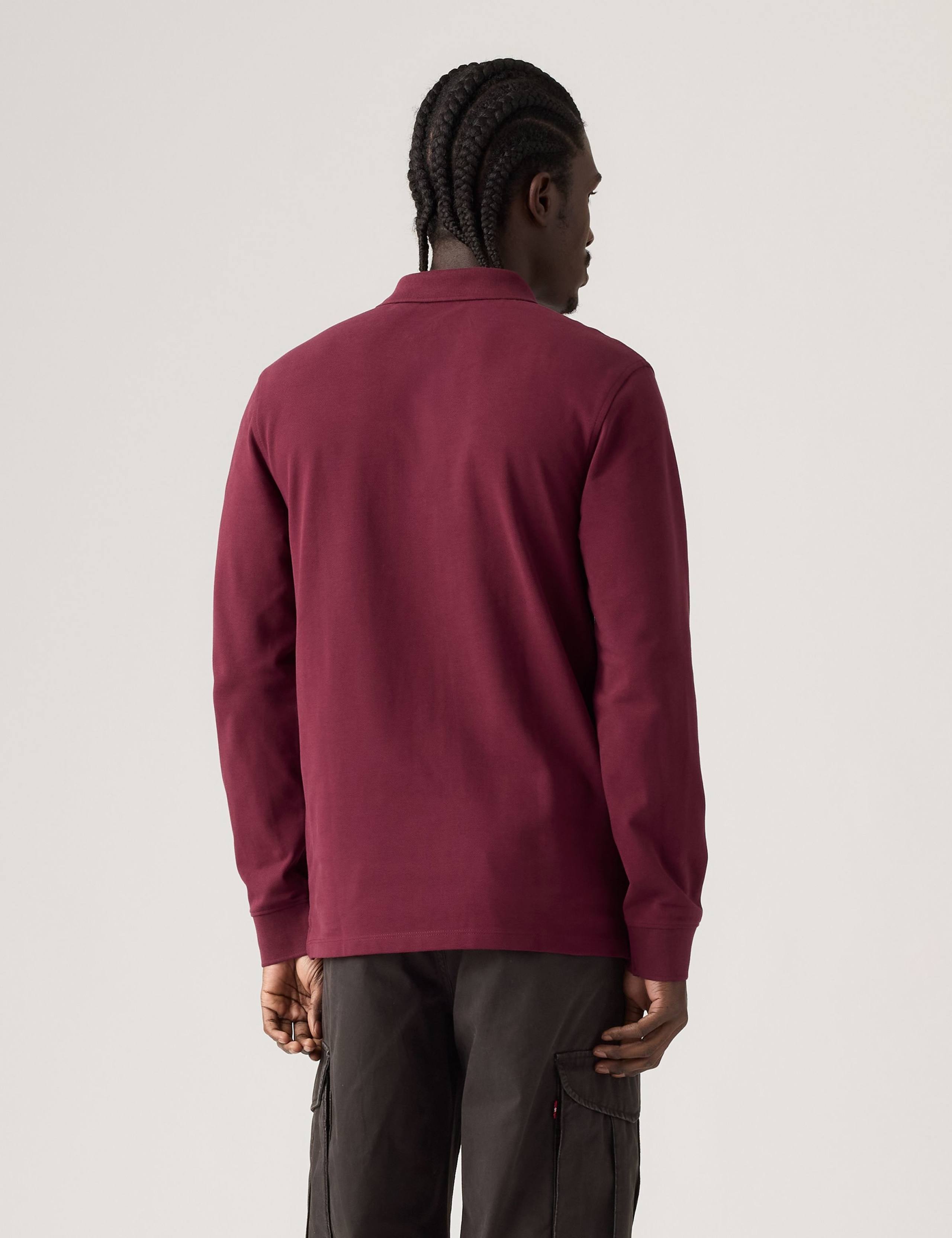 Pure Cotton Long Sleeve Polo Shirt 5 of 6