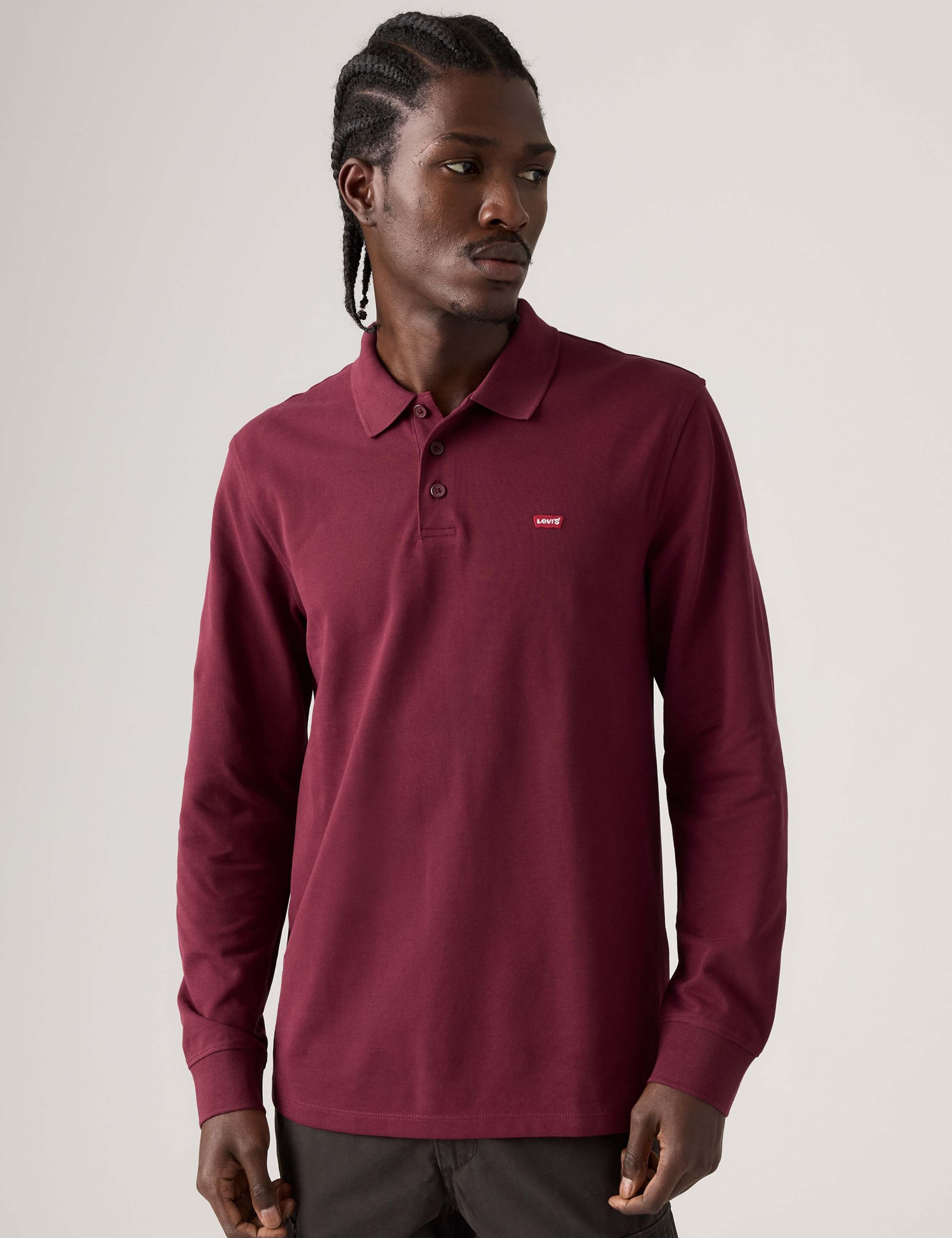 Pure Cotton Long Sleeve Polo Shirt 6 of 6