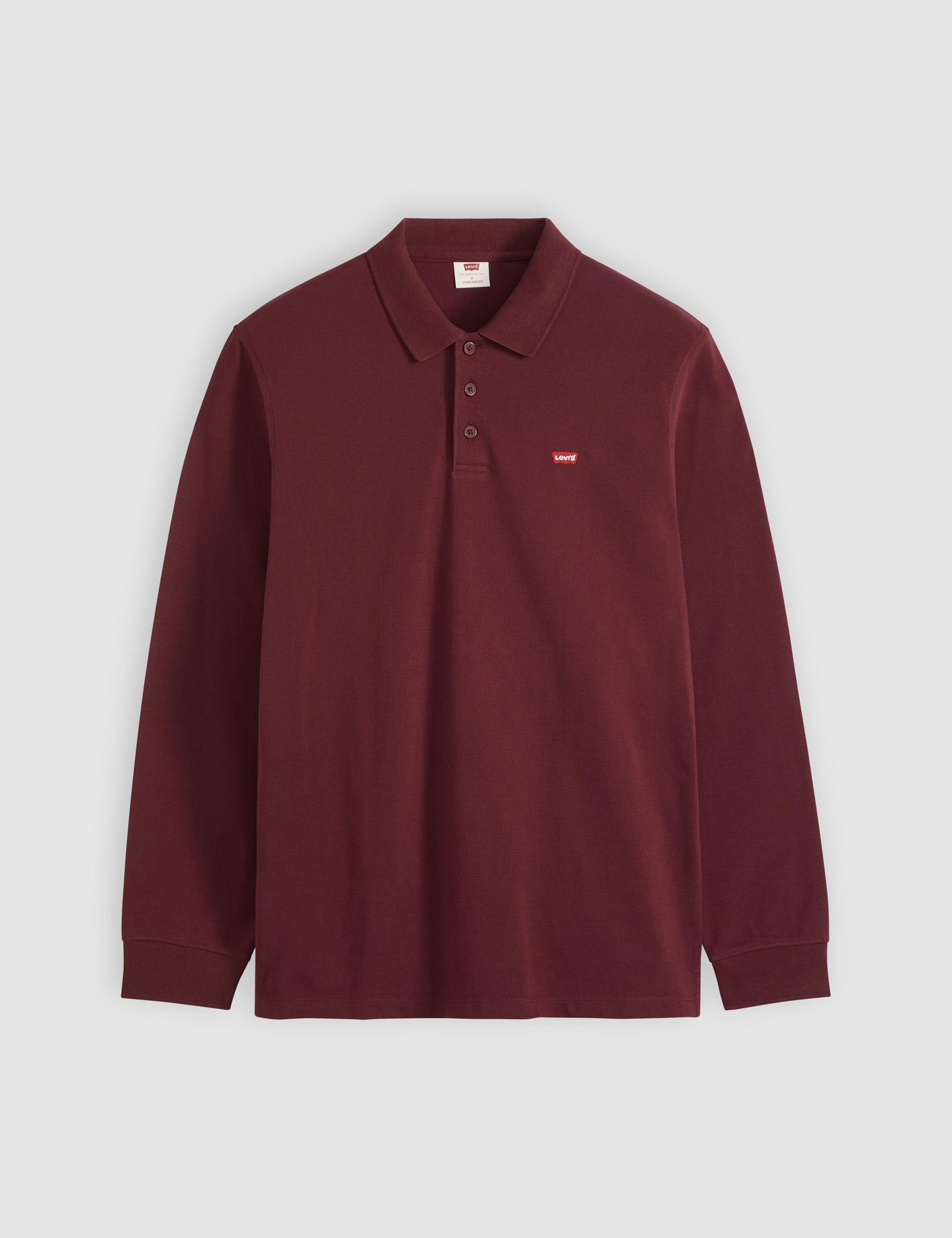 Pure Cotton Long Sleeve Polo Shirt 2 of 6