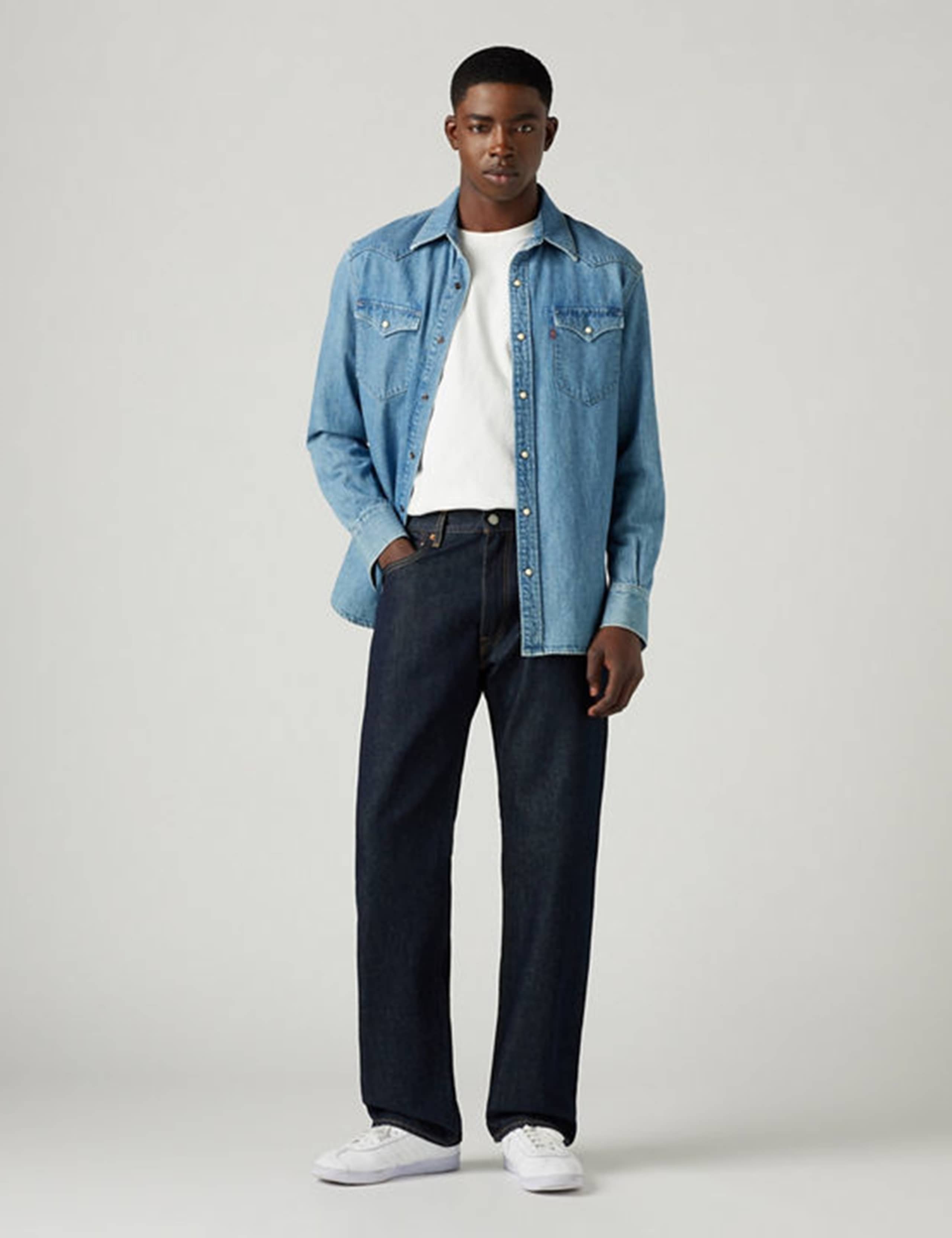 555 Relaxed Straight Leg 5 Pocket Jeans 3 of 7
