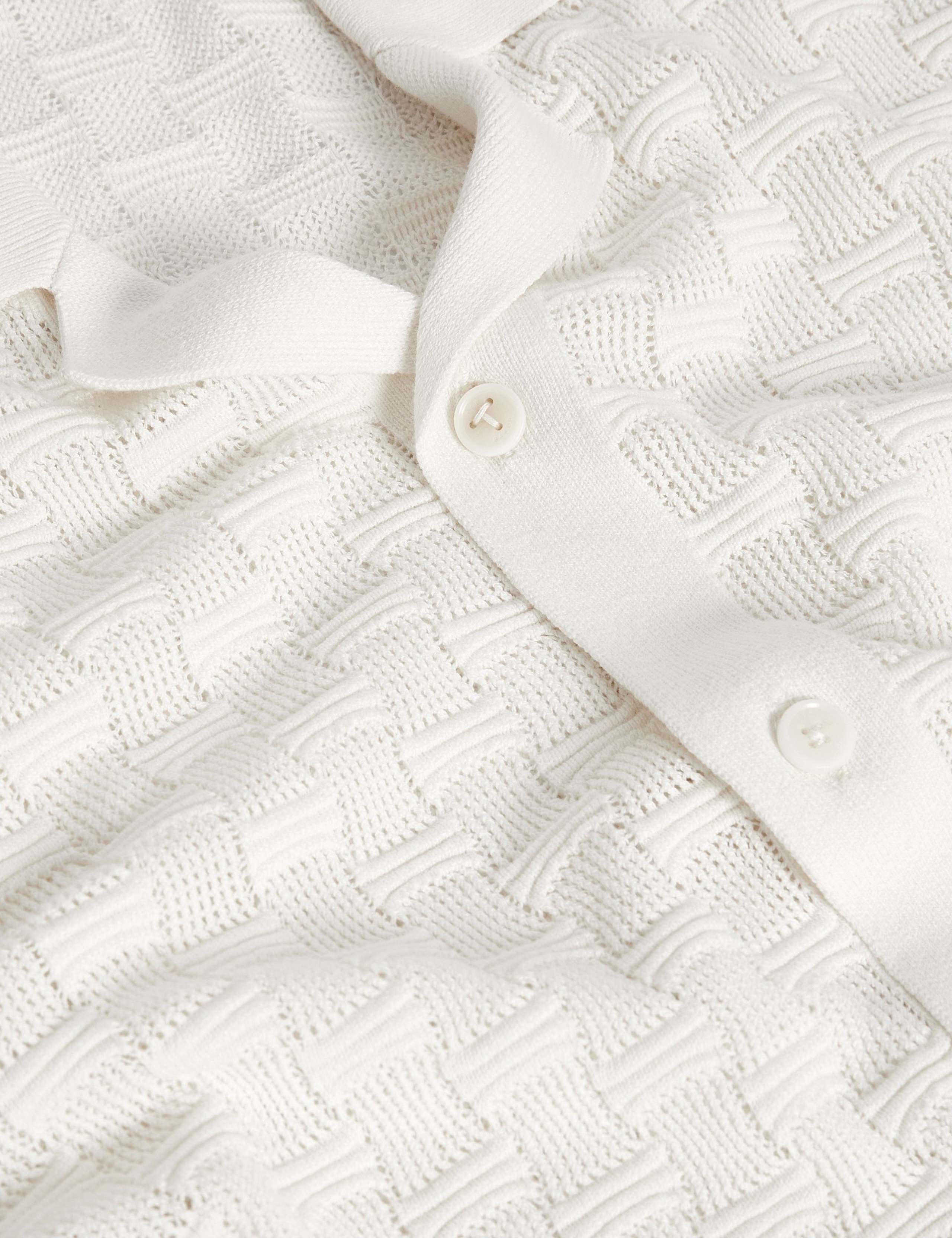 Silk Rich Textured Short Sleeve Shirt 3 of 6