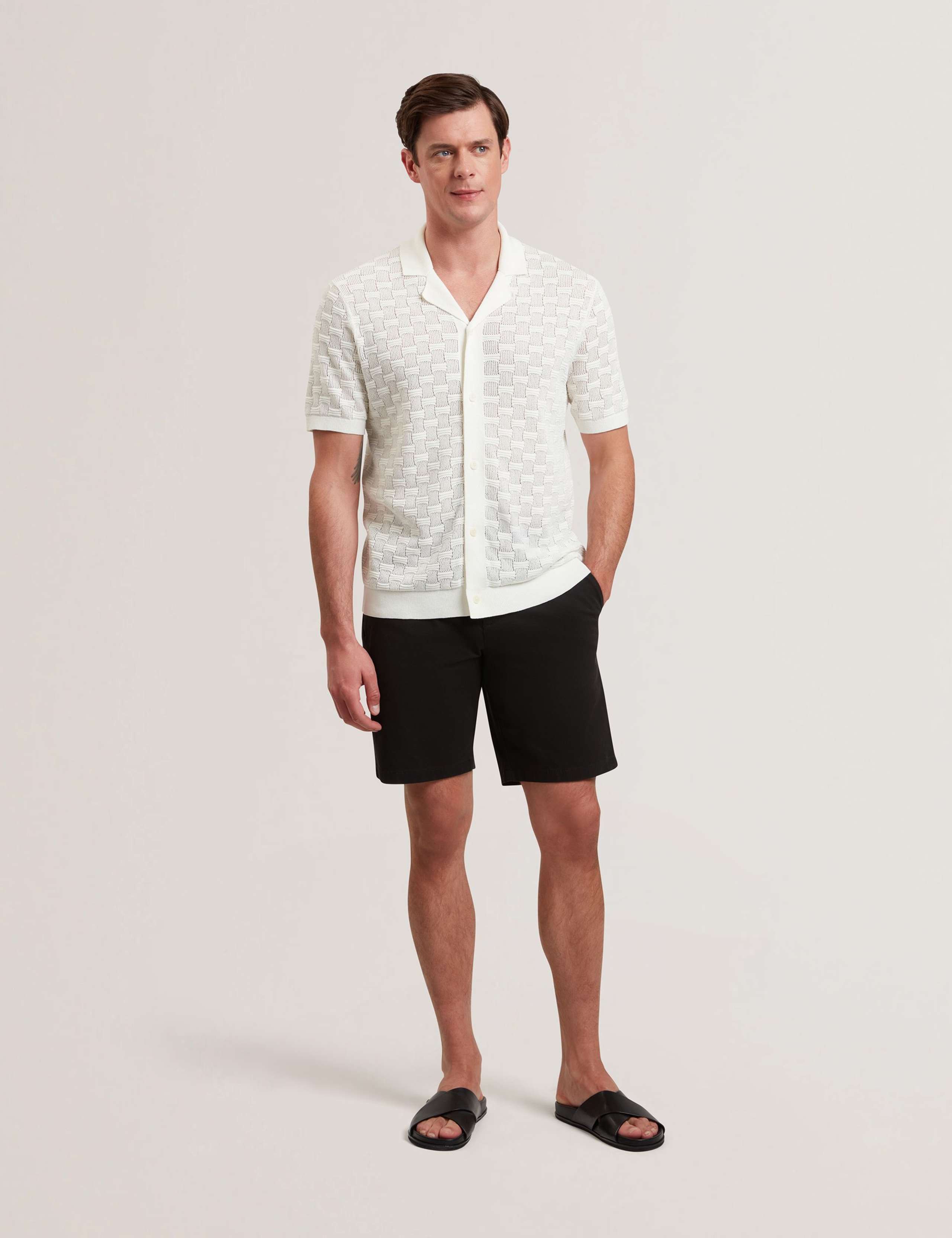 Silk Rich Textured Short Sleeve Shirt 4 of 6