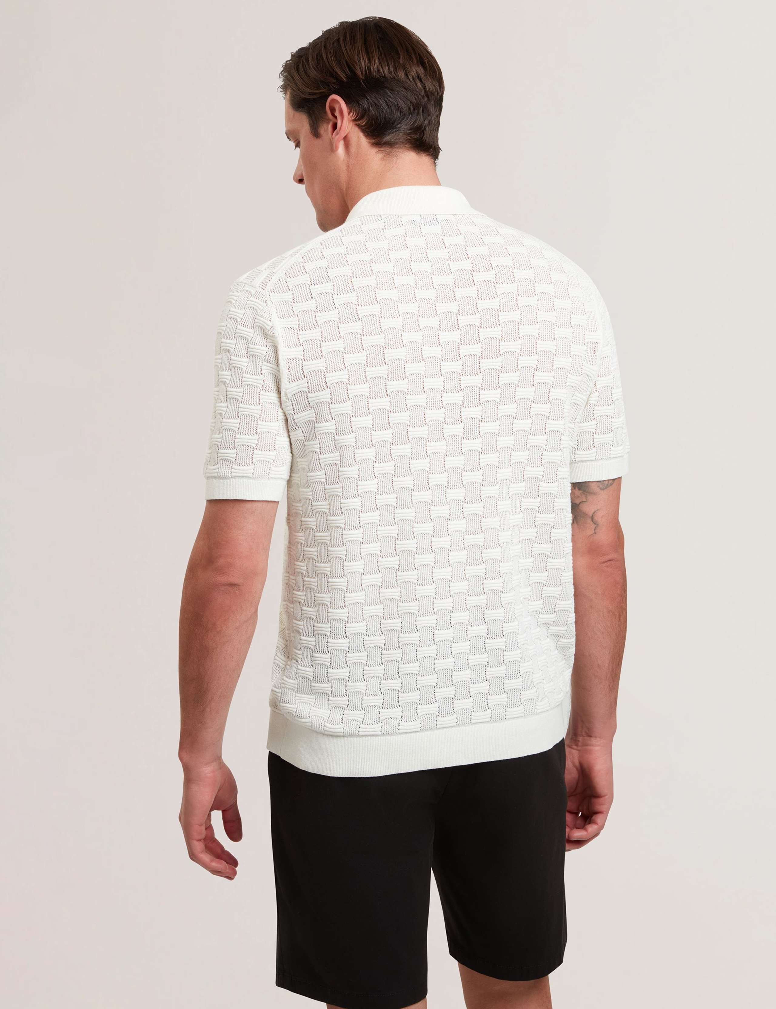 Silk Rich Textured Short Sleeve Shirt 5 of 6