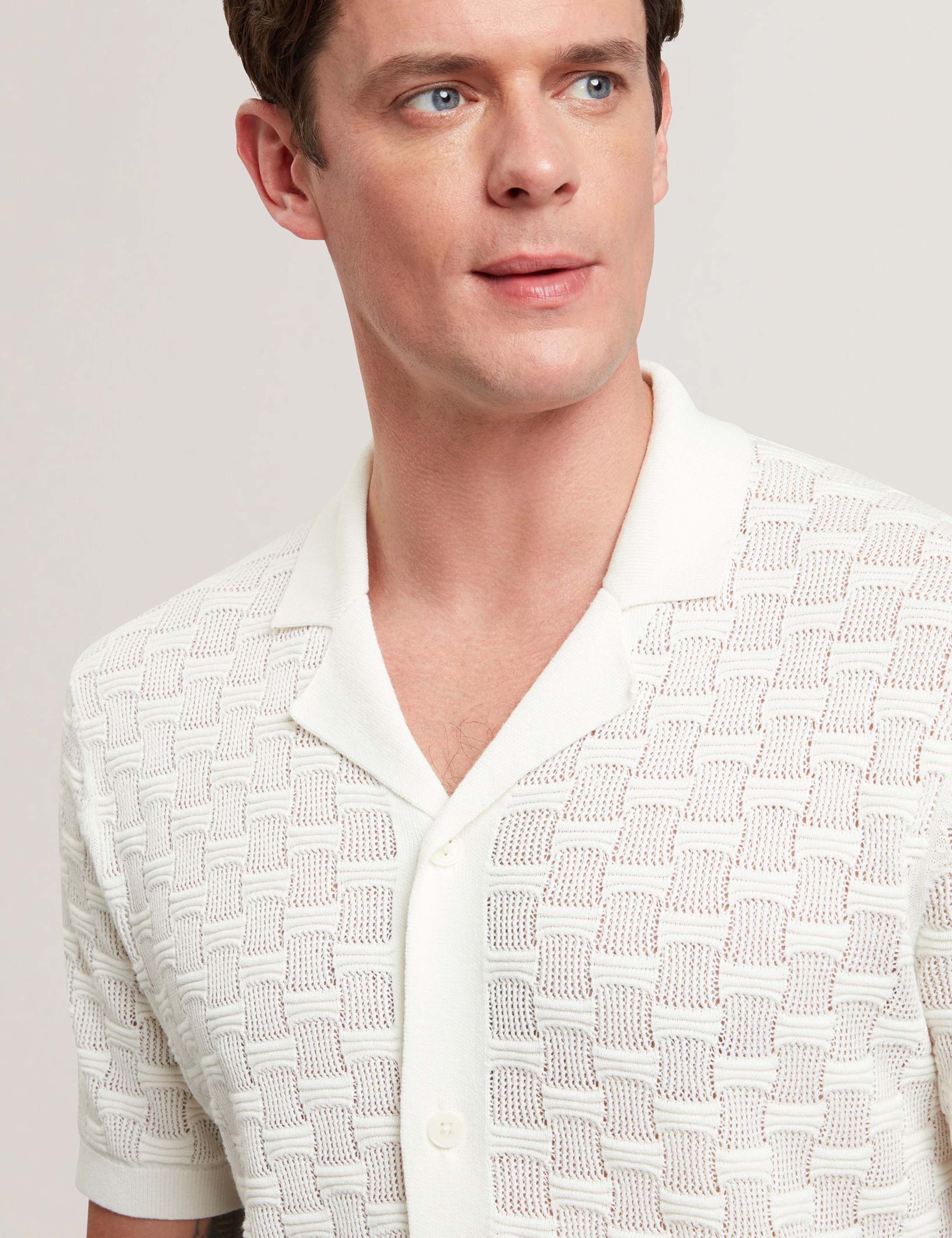 Silk Rich Textured Short Sleeve Shirt 6 of 6