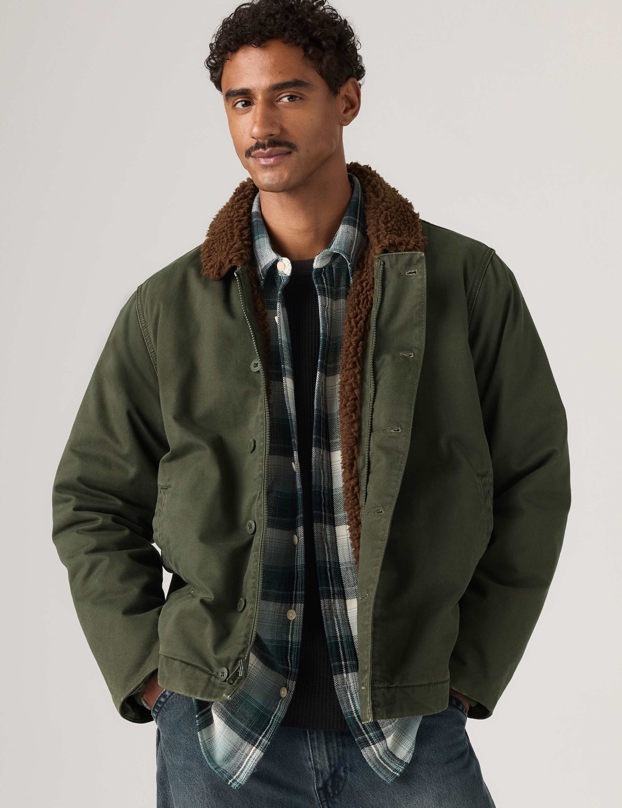 Regular Fit Pure Cotton Utility Jacket 3 of 5