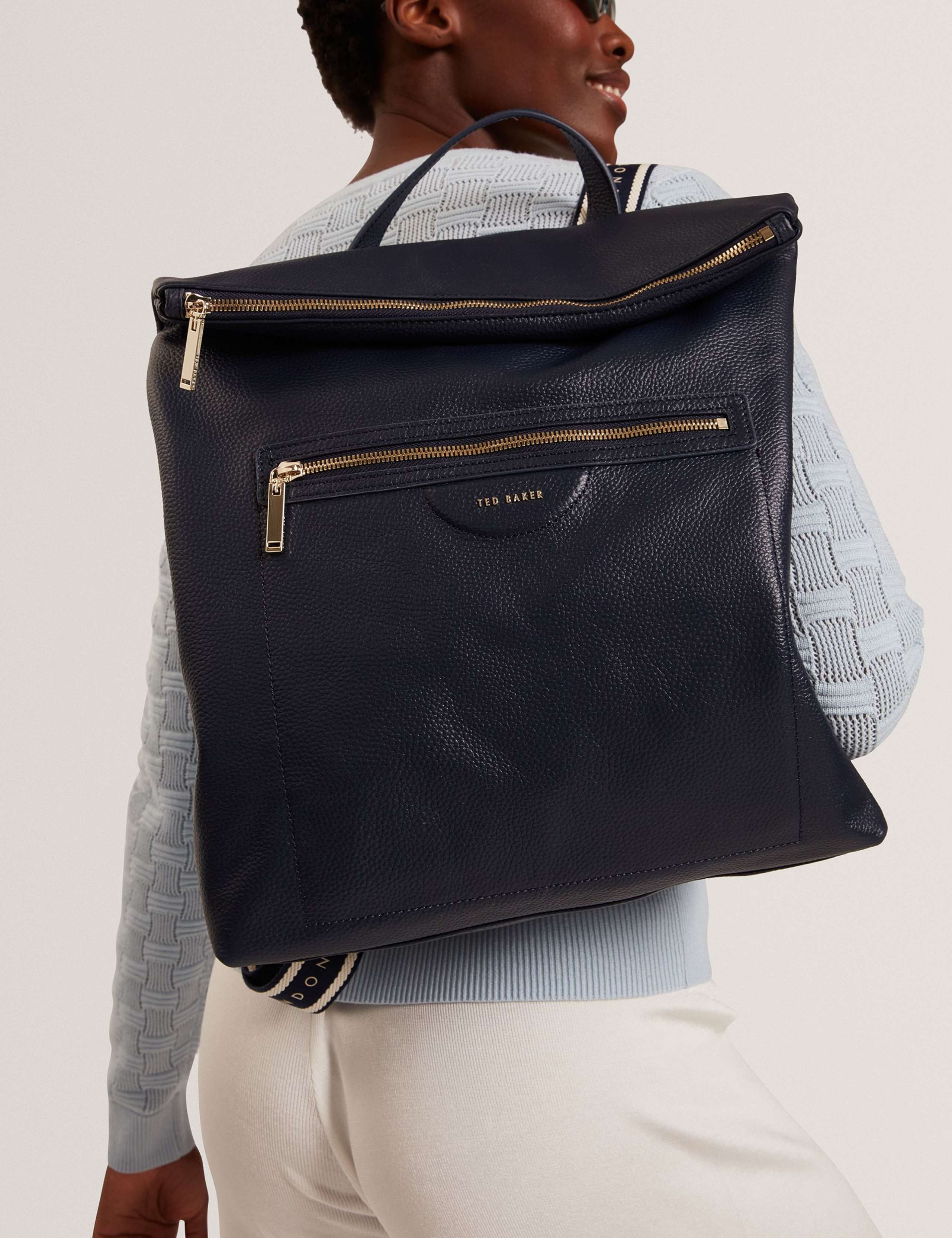 Essaya Leather Fold Over Backpack 2 of 6