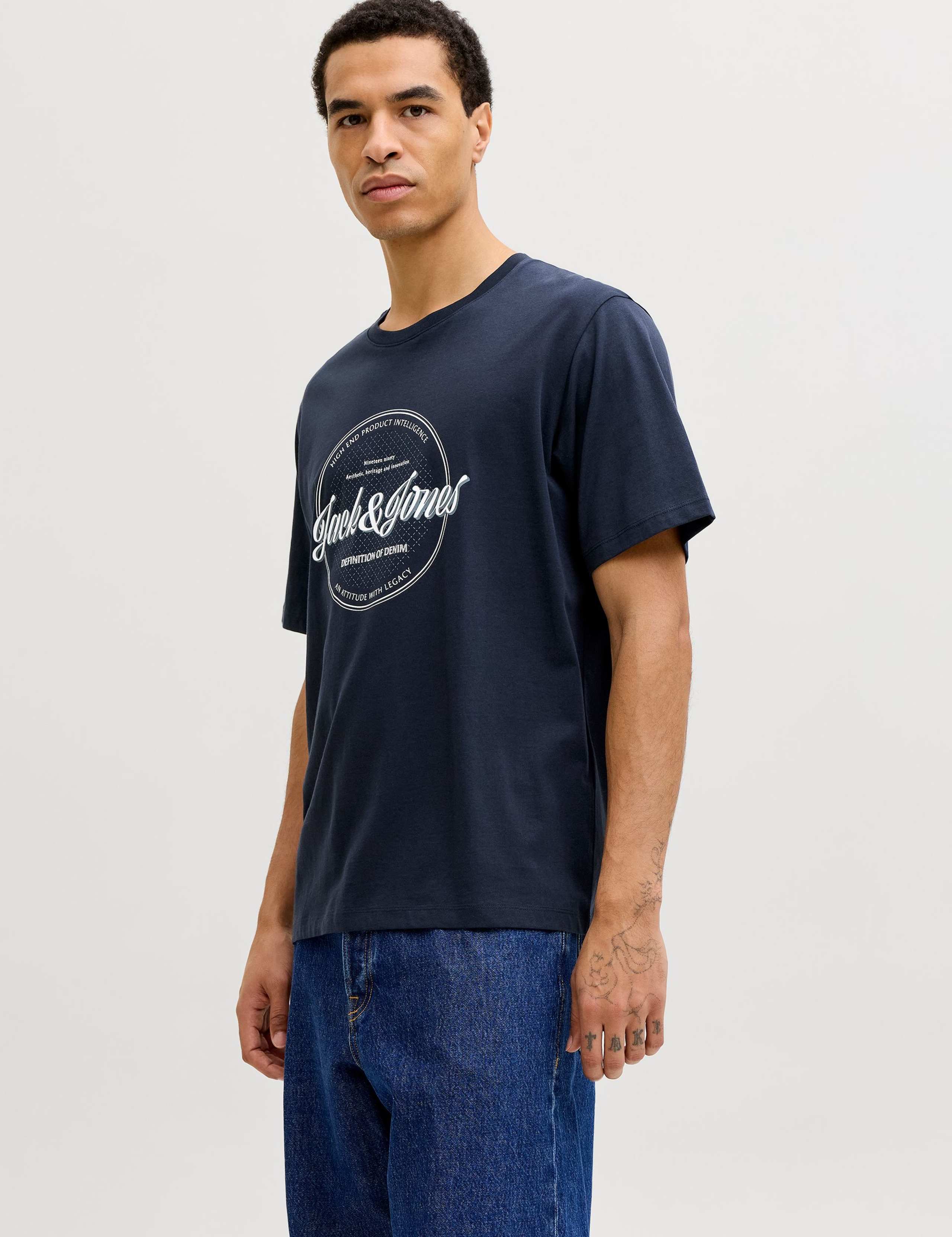 Pure Cotton Logo Graphic Print T-Shirt 3 of 7