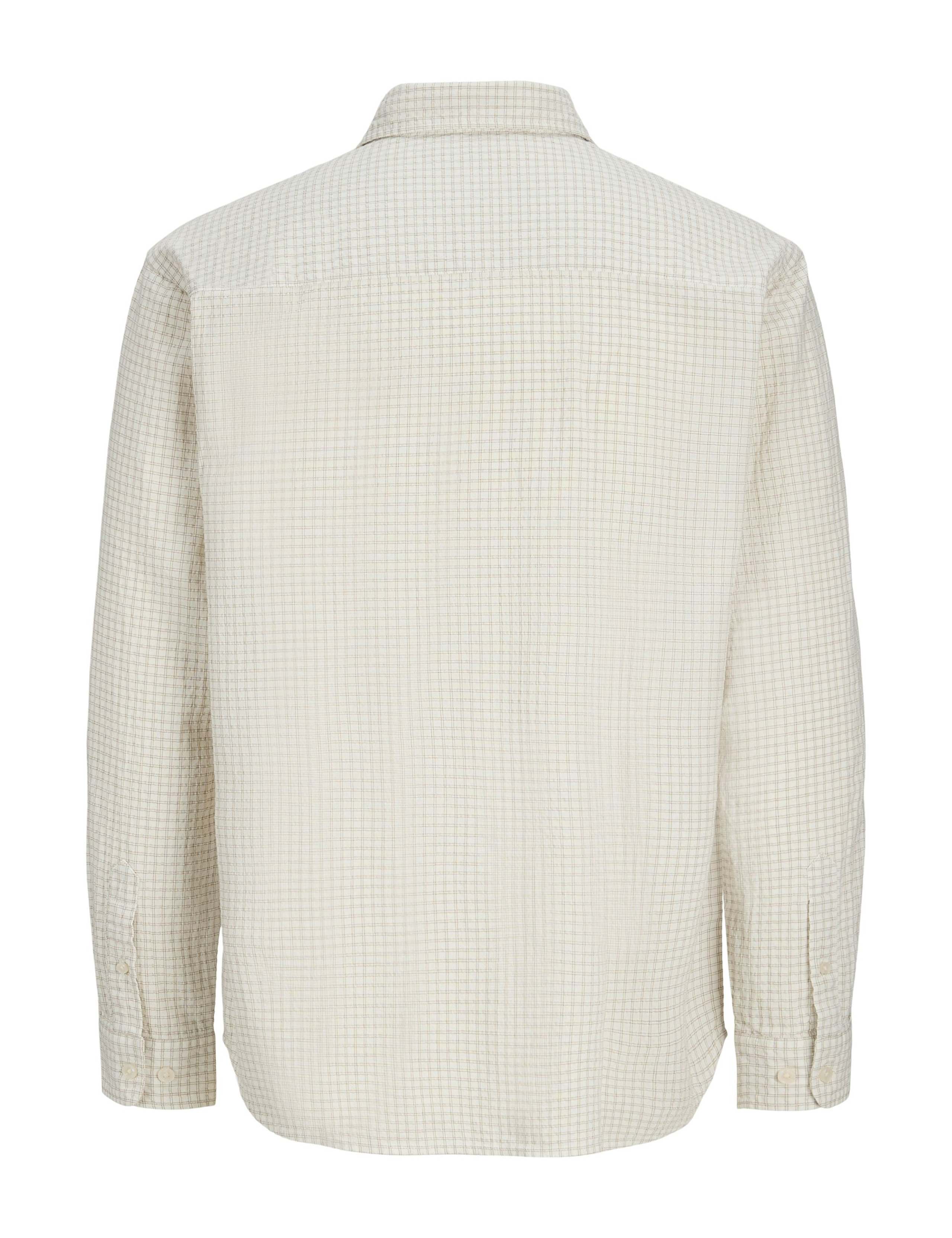 Regular Fit Cotton Rich Seersucker Checked Shirt 8 of 8