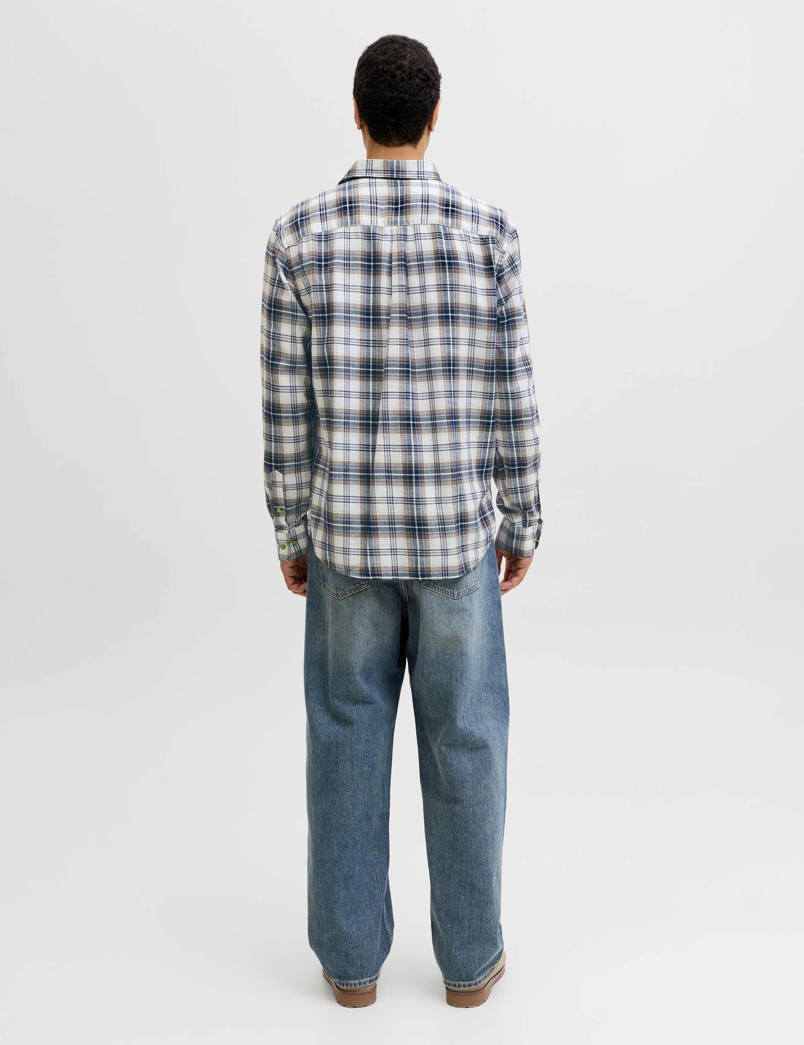 Regular Fit Pure Cotton Checked Flannel Shirt 4 of 7