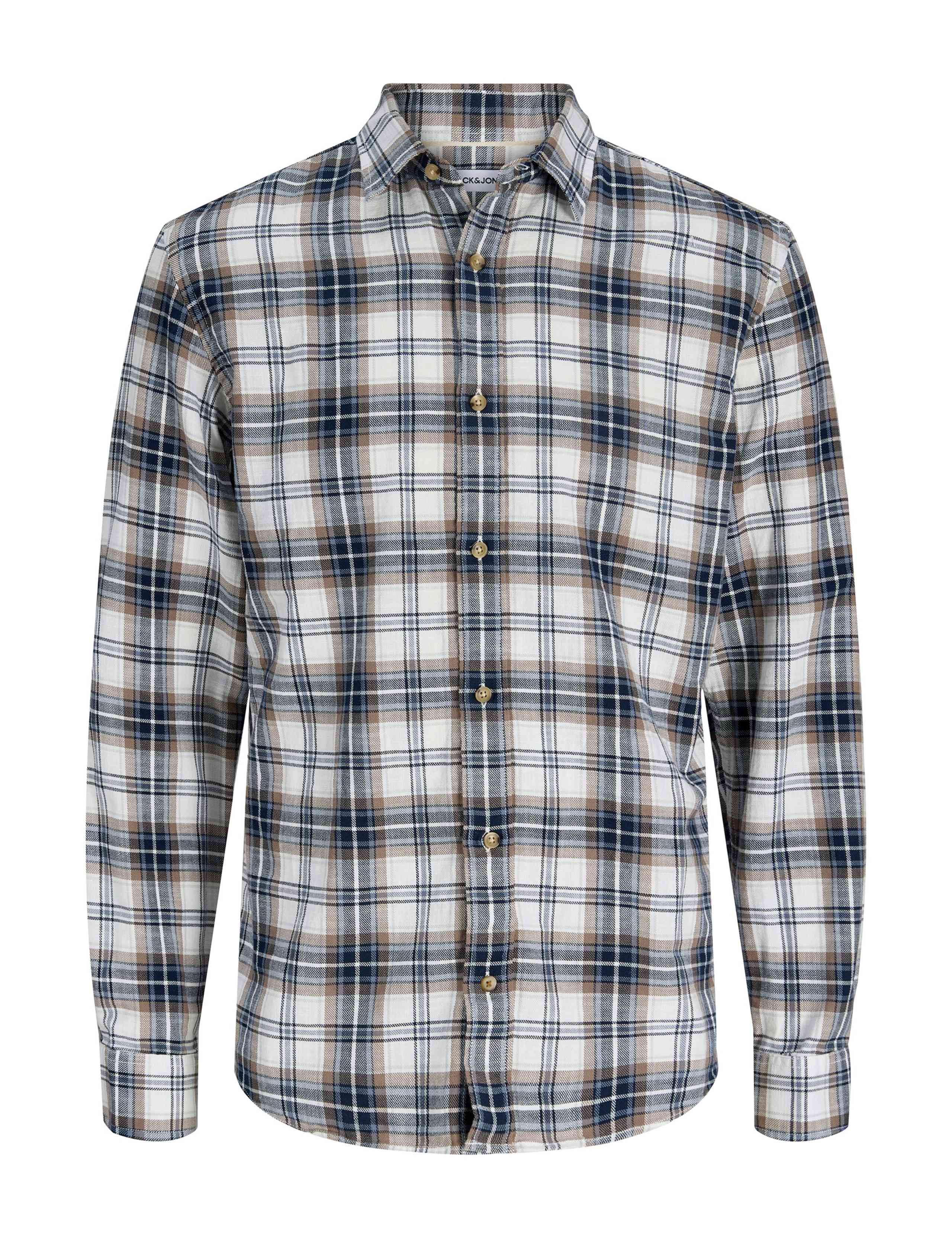 Regular Fit Pure Cotton Checked Flannel Shirt 2 of 7