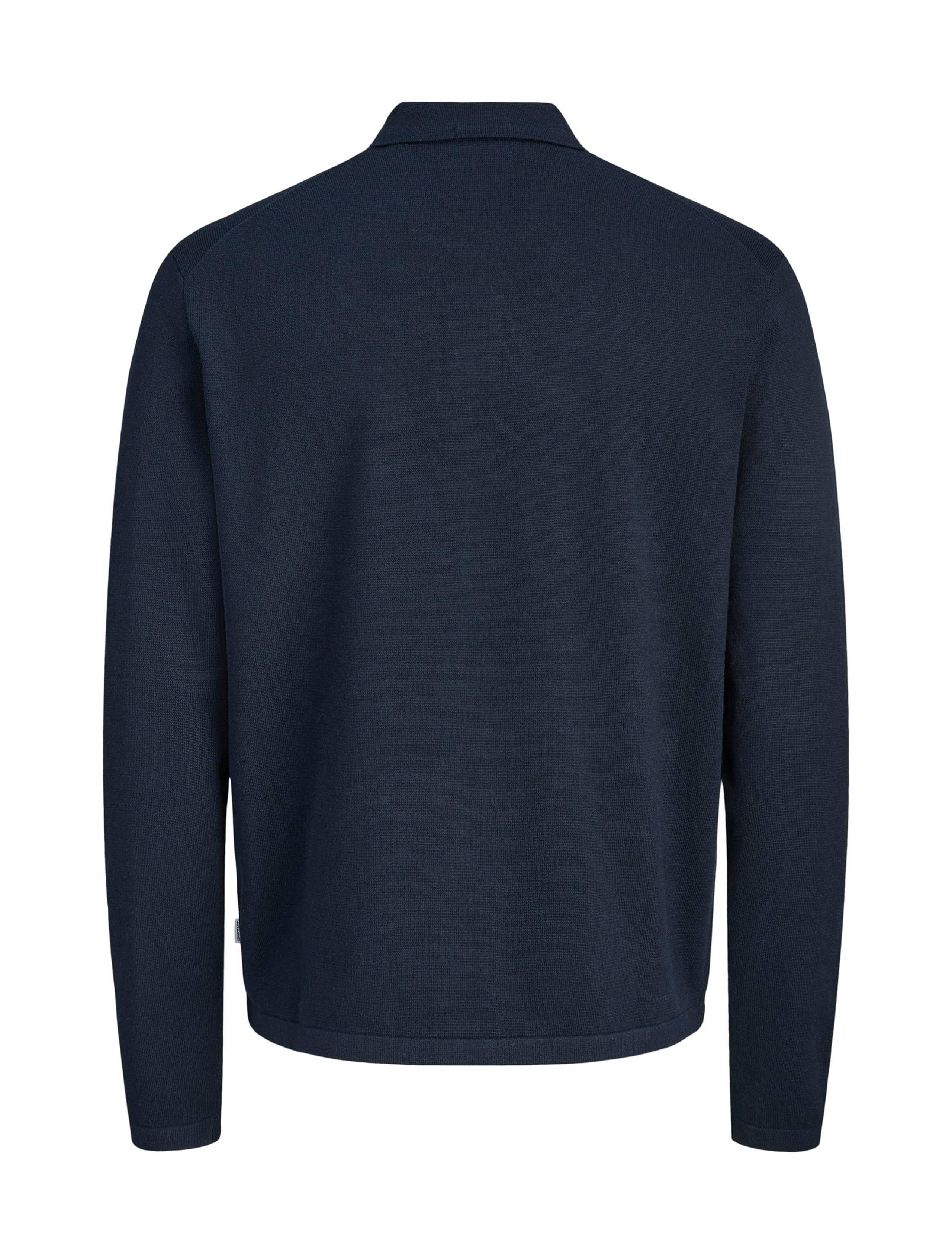 Cotton Blend Zip Up Cardigan 6 of 8