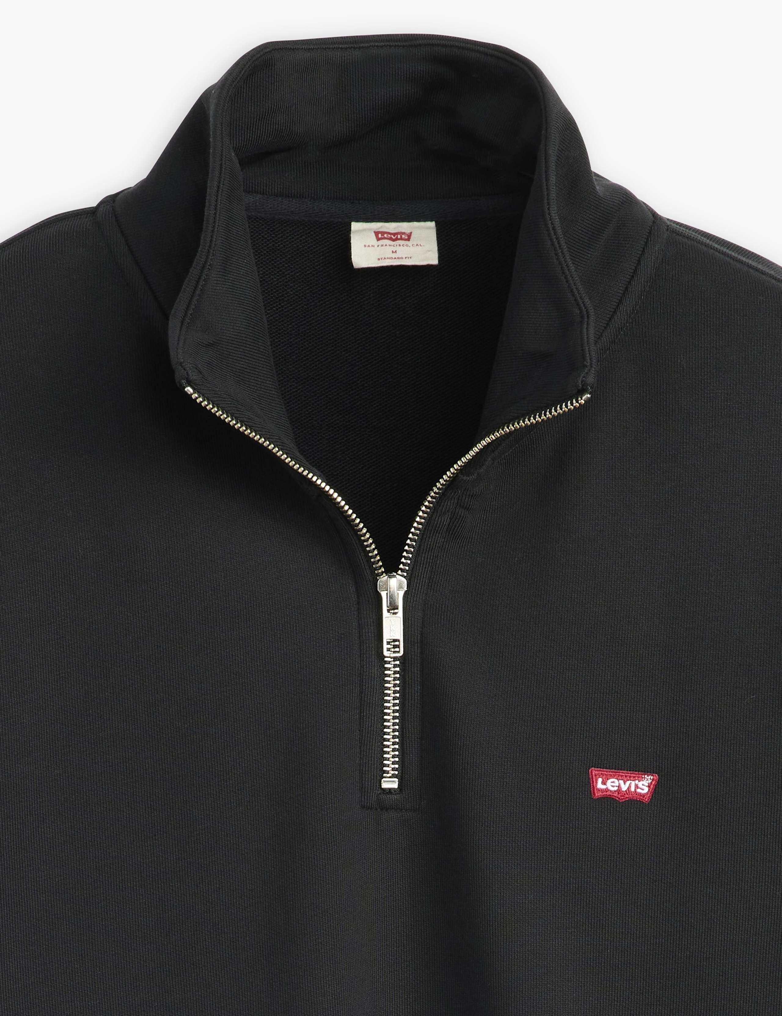 Regular Fit Pure Cotton Half Zip Jumper 3 of 6