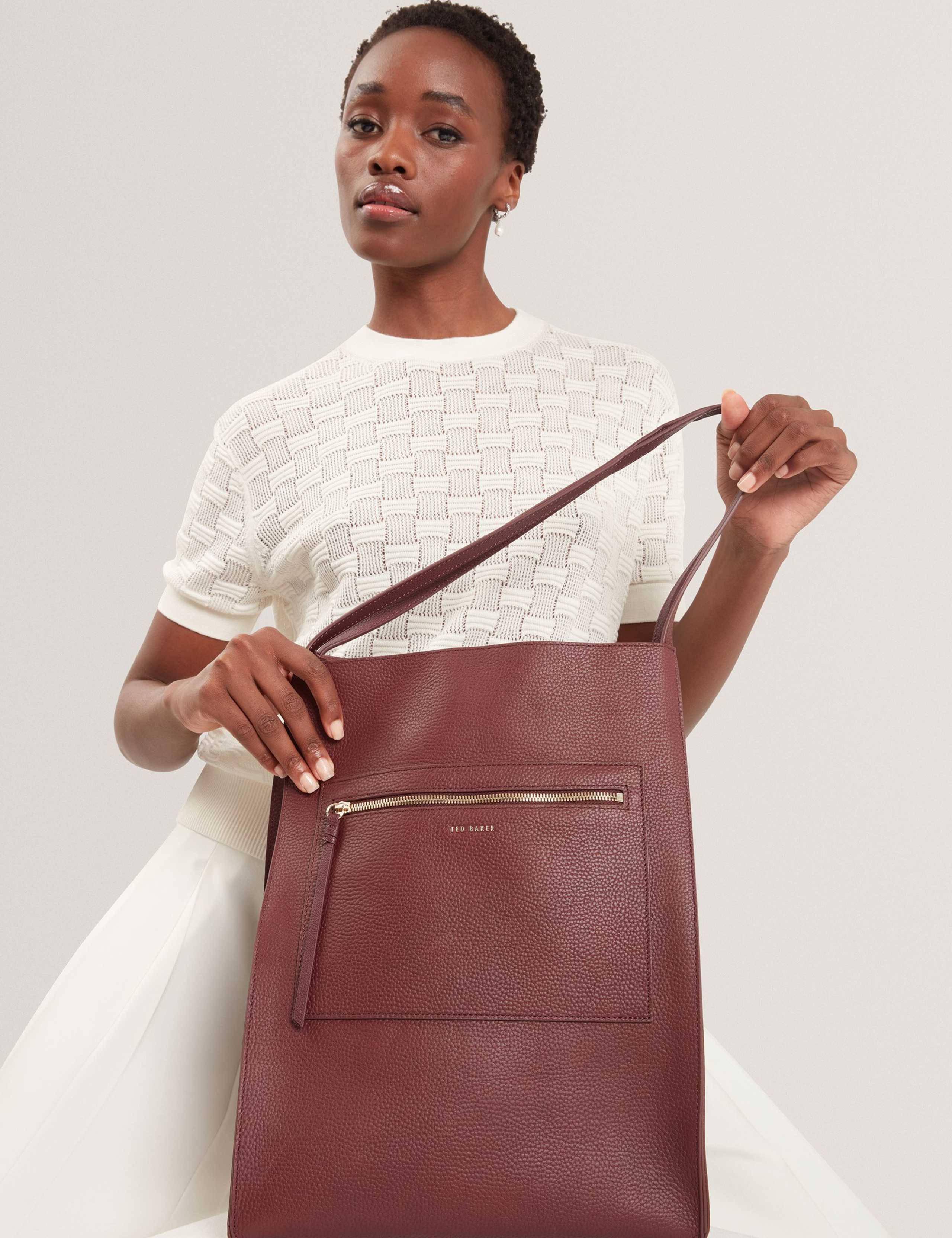 Tammila Large Leather Tote Bag 6 of 6