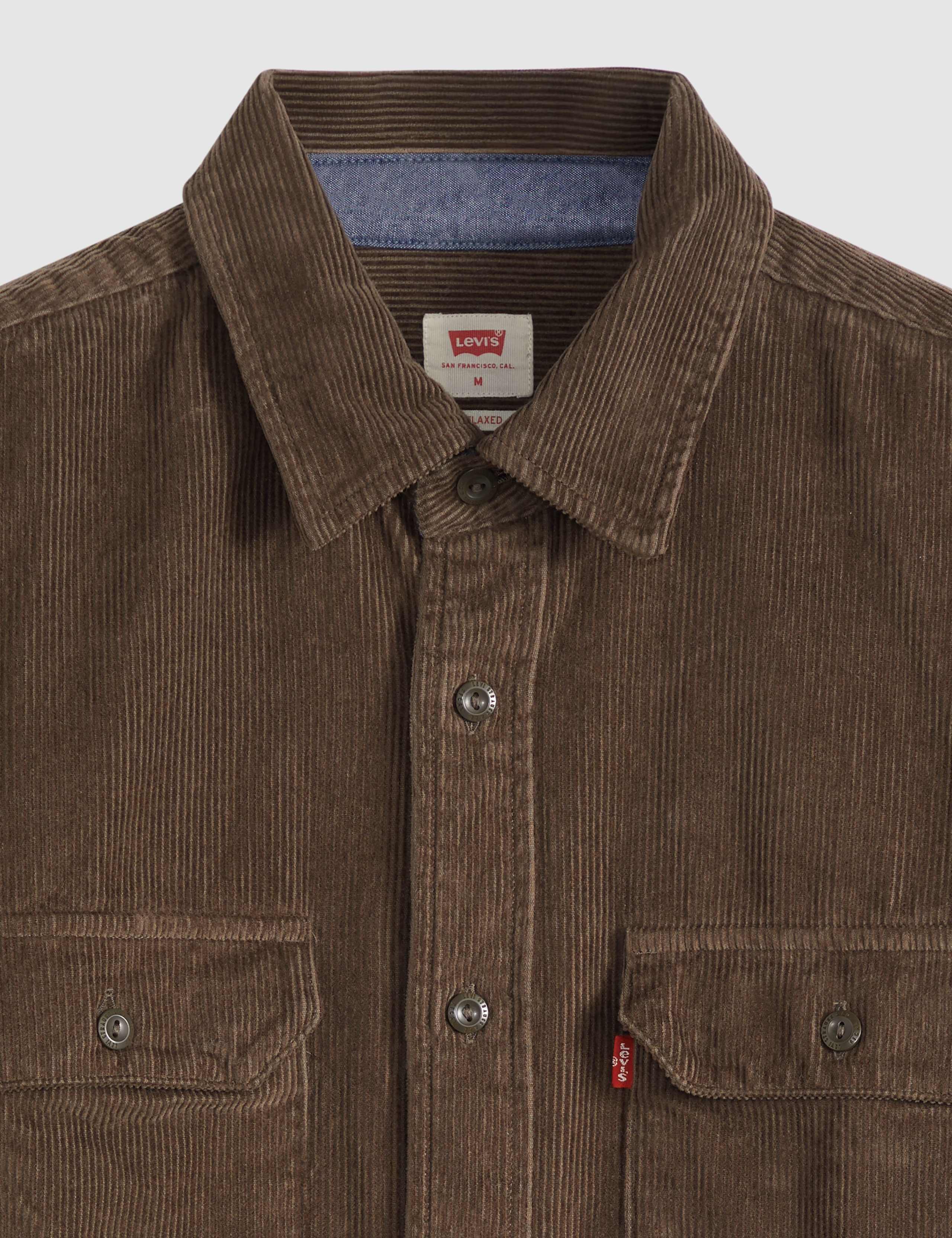 Classic Pure Cotton Needlecord Worker Shirt 3 of 6