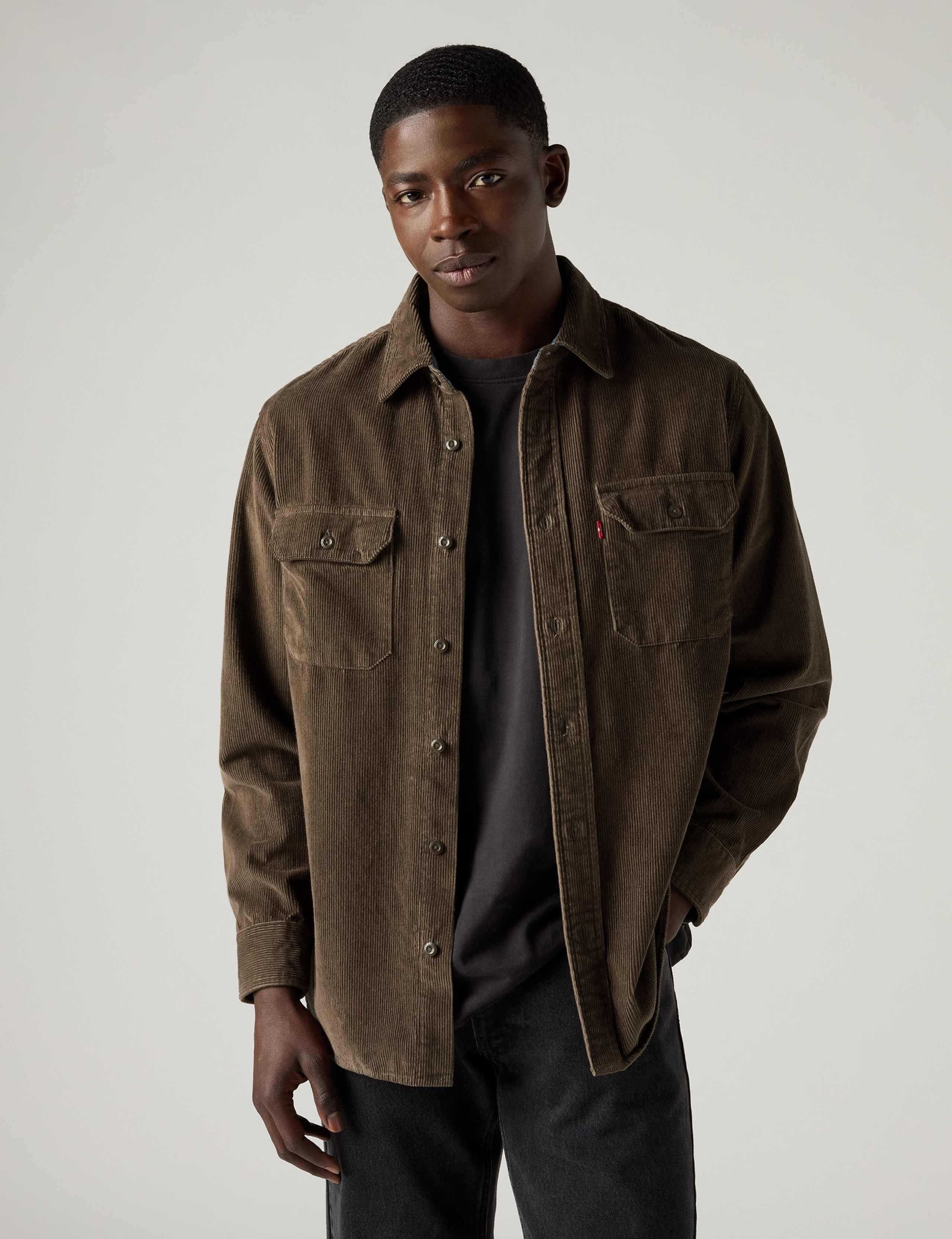 Classic Pure Cotton Needlecord Worker Shirt 4 of 6