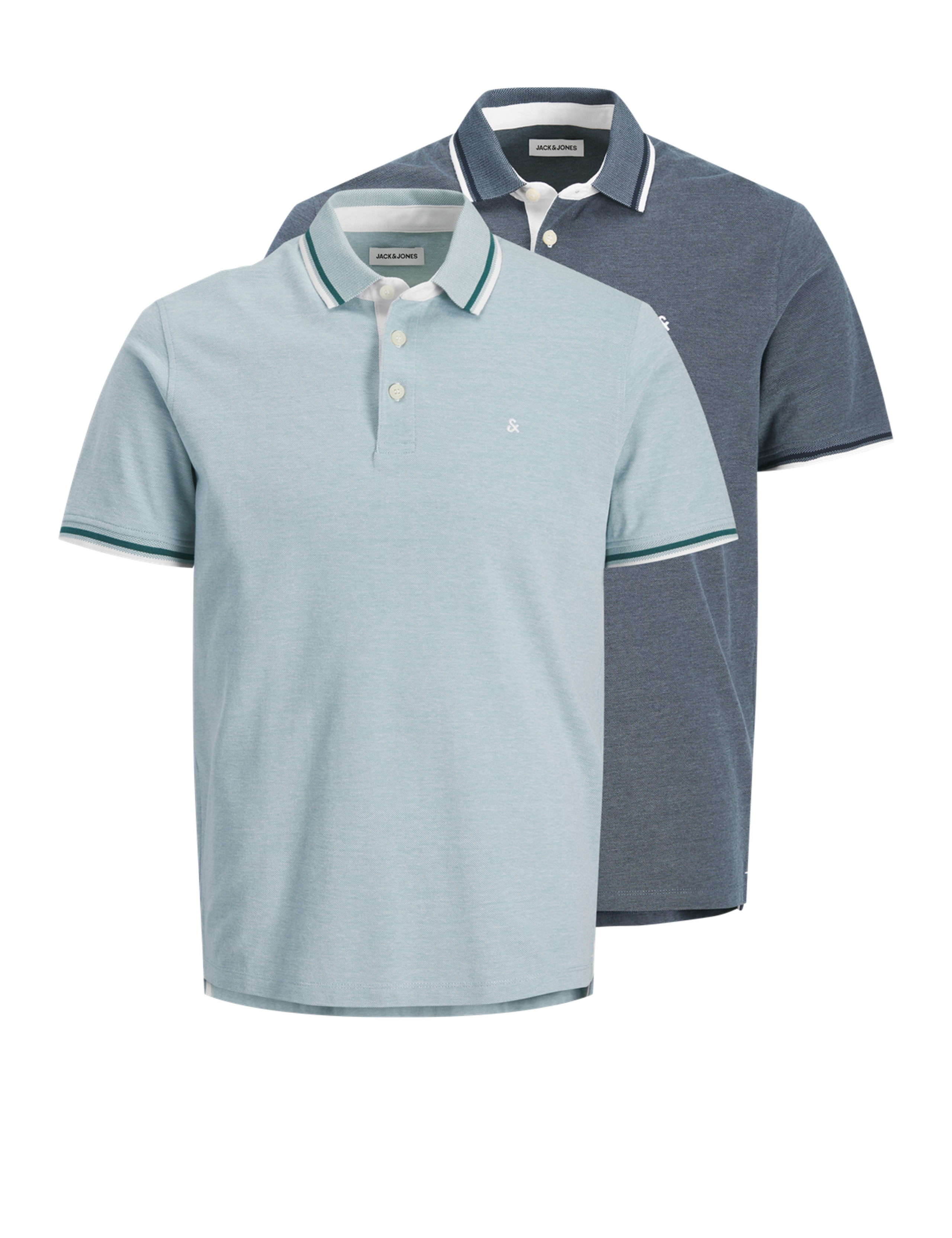 2 Pack Pure Cotton Polo Shirts 1 of 7