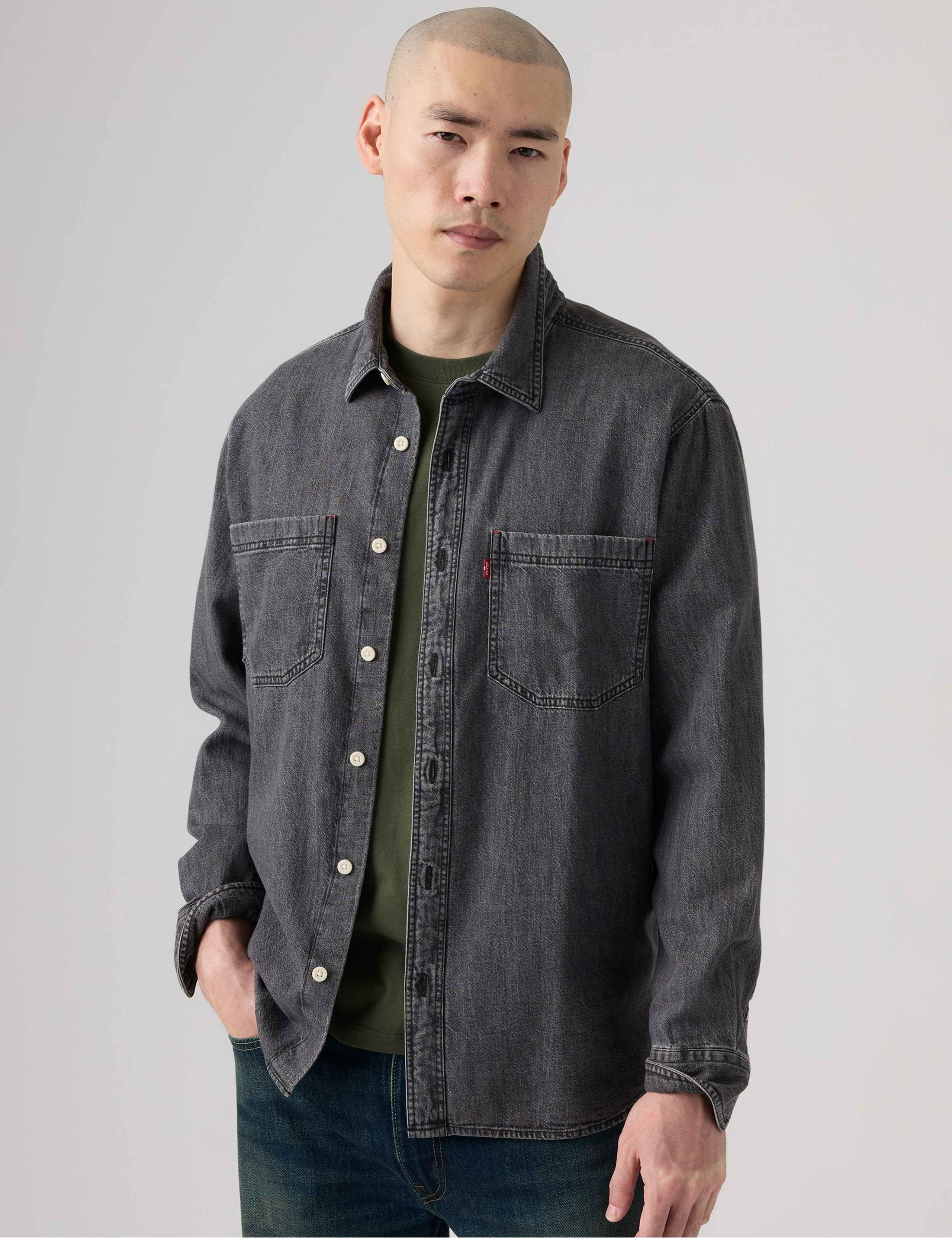 Relaxed Fit Pure Cotton Denim Overshirt 5 of 6