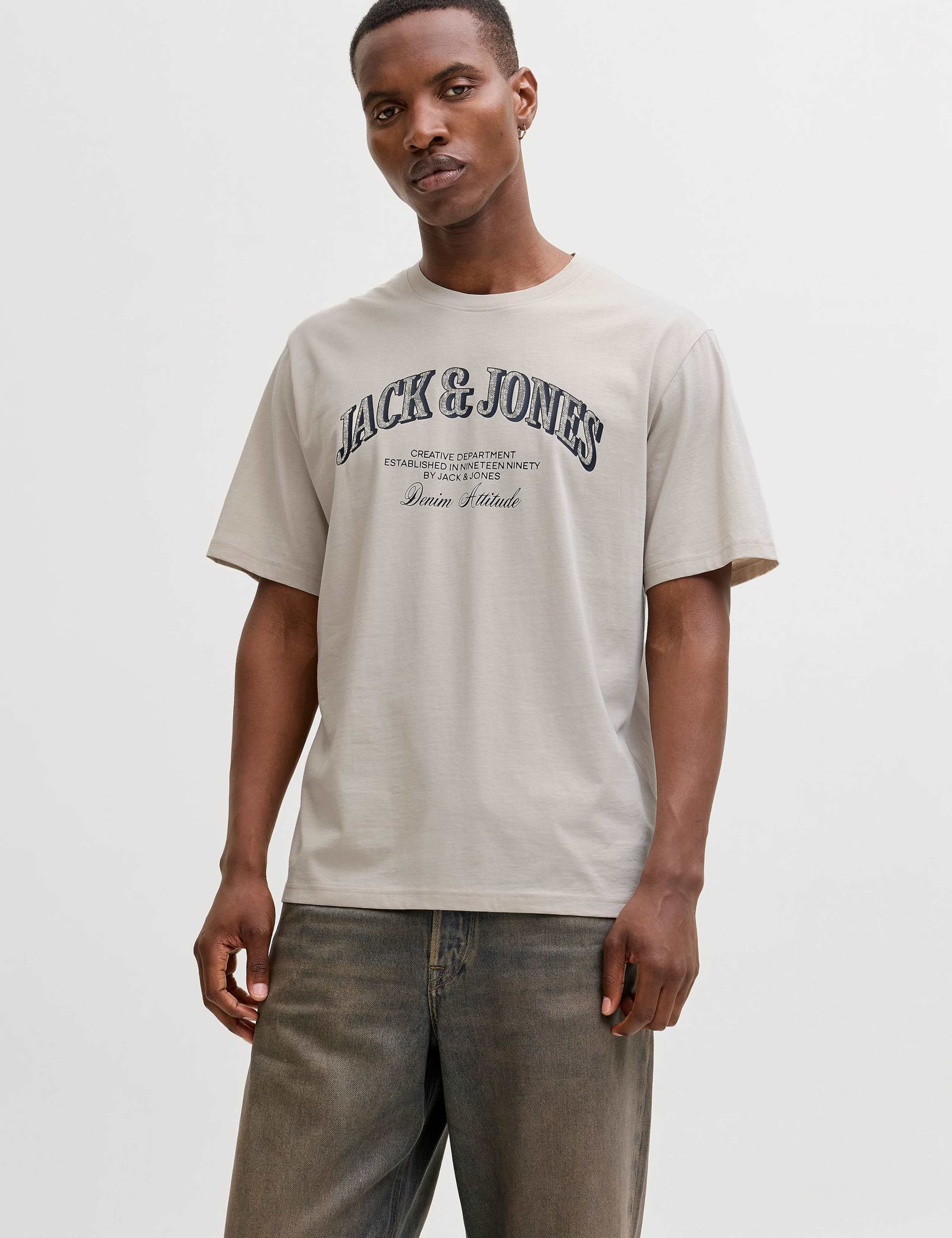 Pure Cotton Graphic Slogan T-Shirt 1 of 7