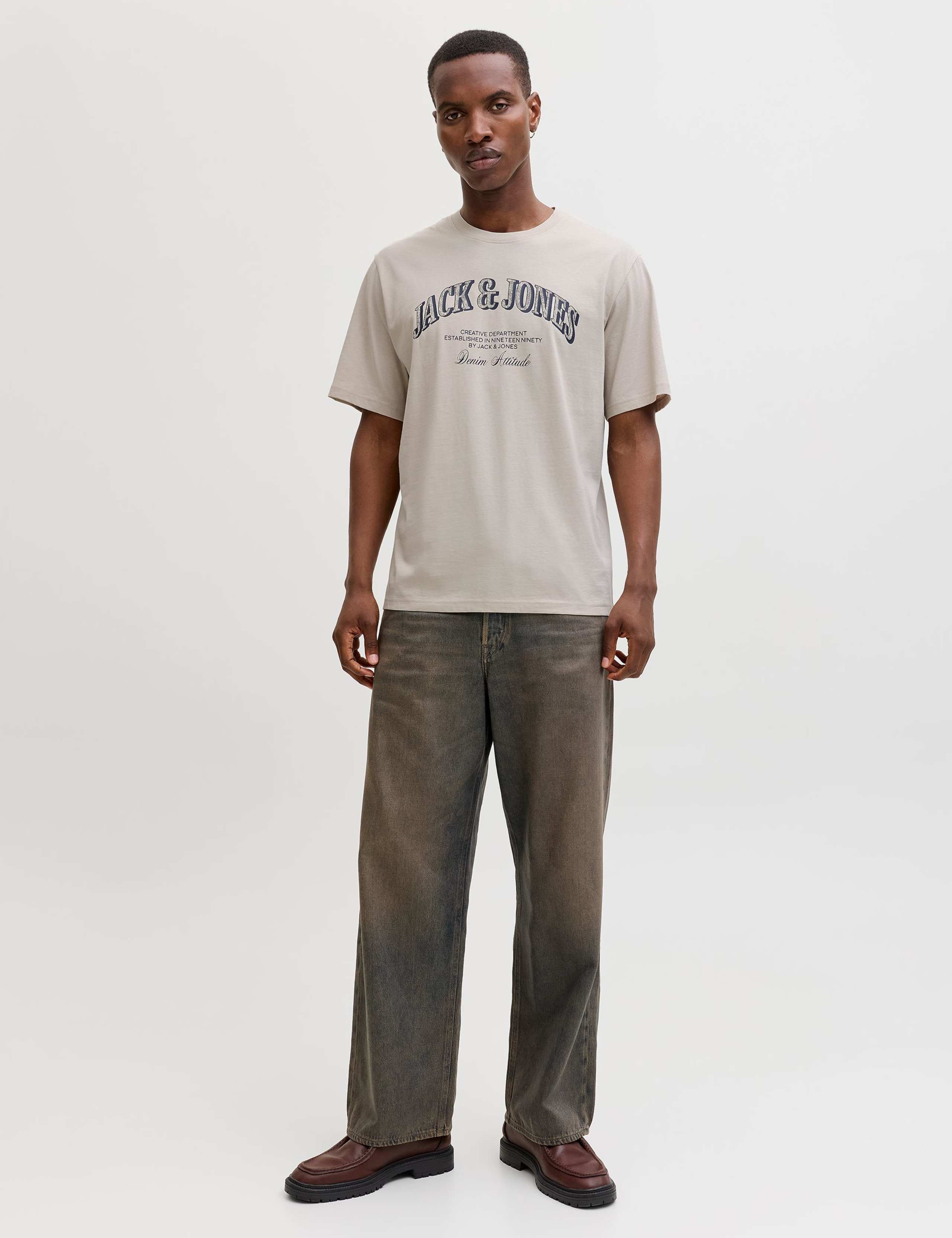 Pure Cotton Graphic Slogan T-Shirt 3 of 7