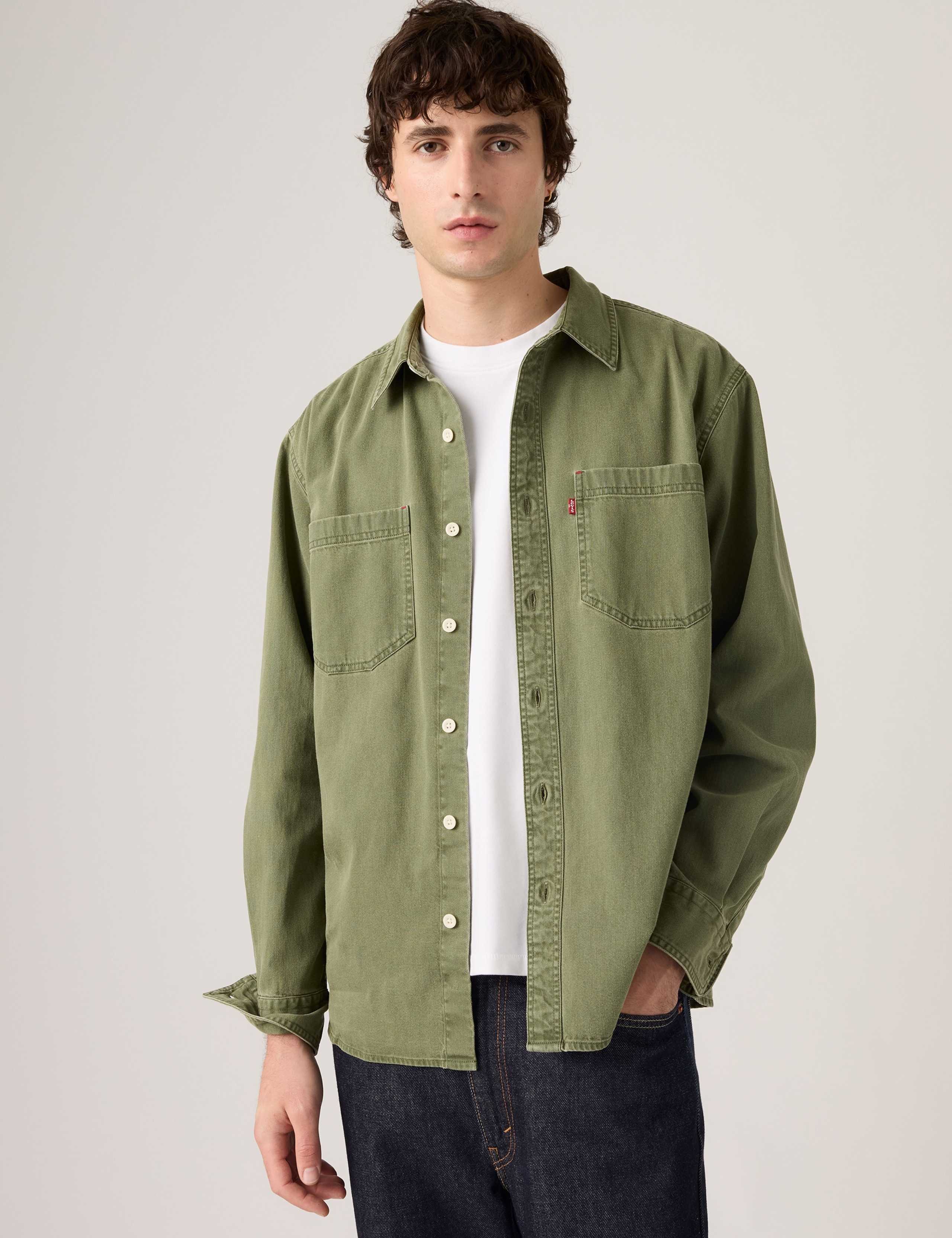 Relaxed Fit Pure Cotton Denim Shirt 3 of 6