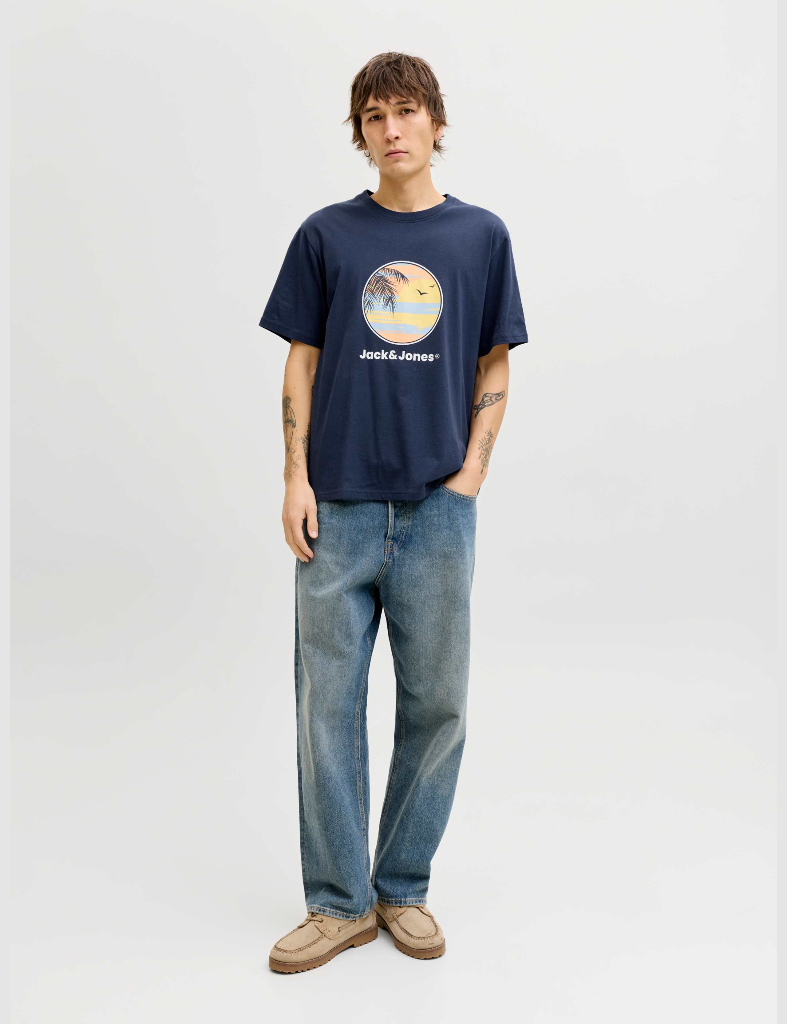 Pure Cotton Tropical Graphic T-Shirt 5 of 8